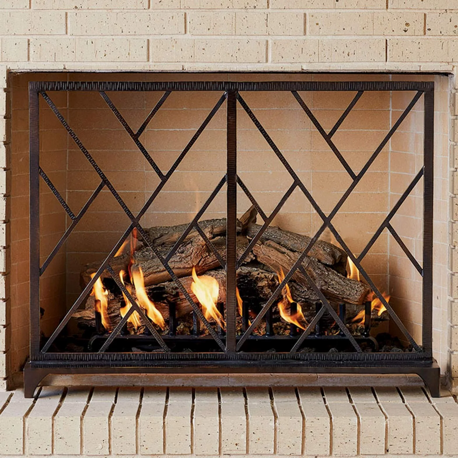 Schermi per Caminetti di Guardia Rustico indossato finitura maglia camino schermo Schermo da fuoco porte da fuoco in ferro battuto Fire Place GATE SCREENS INDOOR Guardia Plat Guardia D'uso domestico,