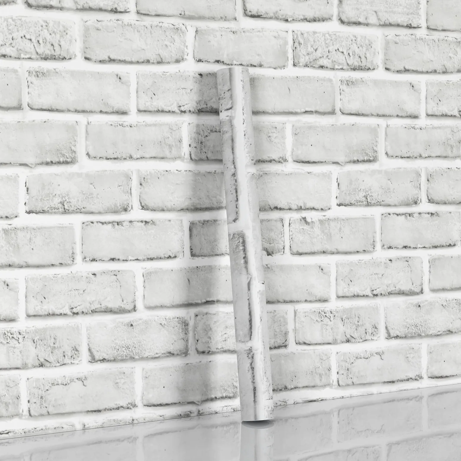 Hode Carta da Parati Mattone Bianco per Cucina, Autoadesiva Decorativa Pellicola Adesiva per Muro, Adesivo Vinile per Parete Impermeabile Vintage 90x600cm