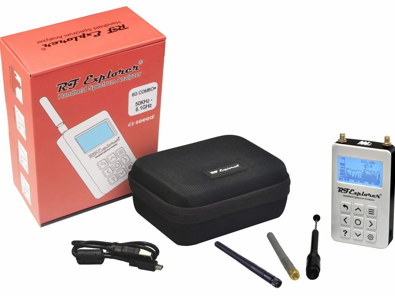 RF Explorer Digital Handheld Spectrum Analyzer 6G Combo Plus - Slim