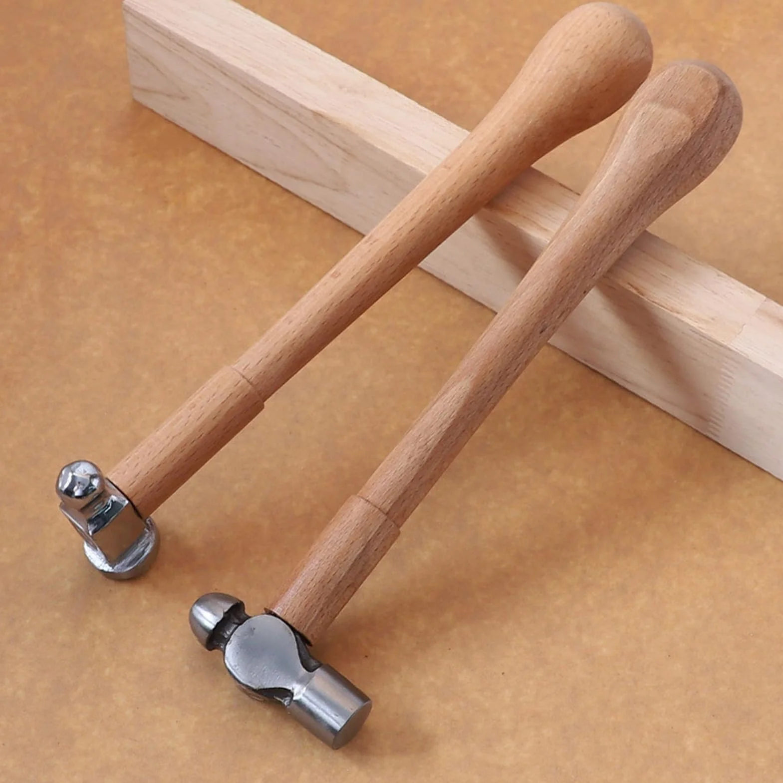 Martello americano oro testa rotonda manico in legno fatto a mano lucidatura multifunzionale high-end strumento