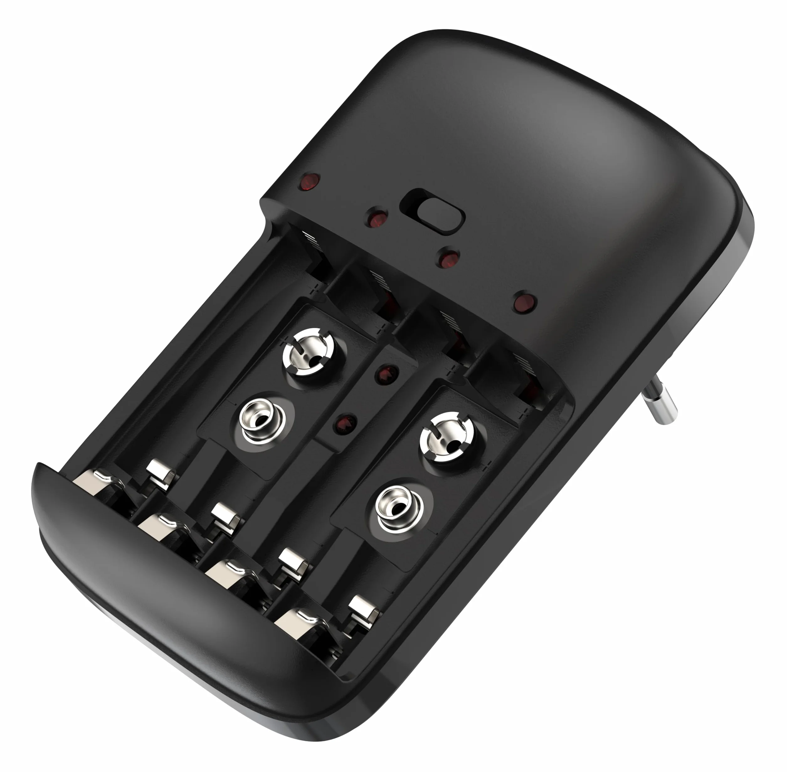 MKC | MKC-1292 Caricabatterie Universale per Batterie Ricaricabili AA/AAA/2x9V Ni-Mh/Ni-CD, Carica Affidabile e Sicura per Tutti i Tuoi Dispositivi