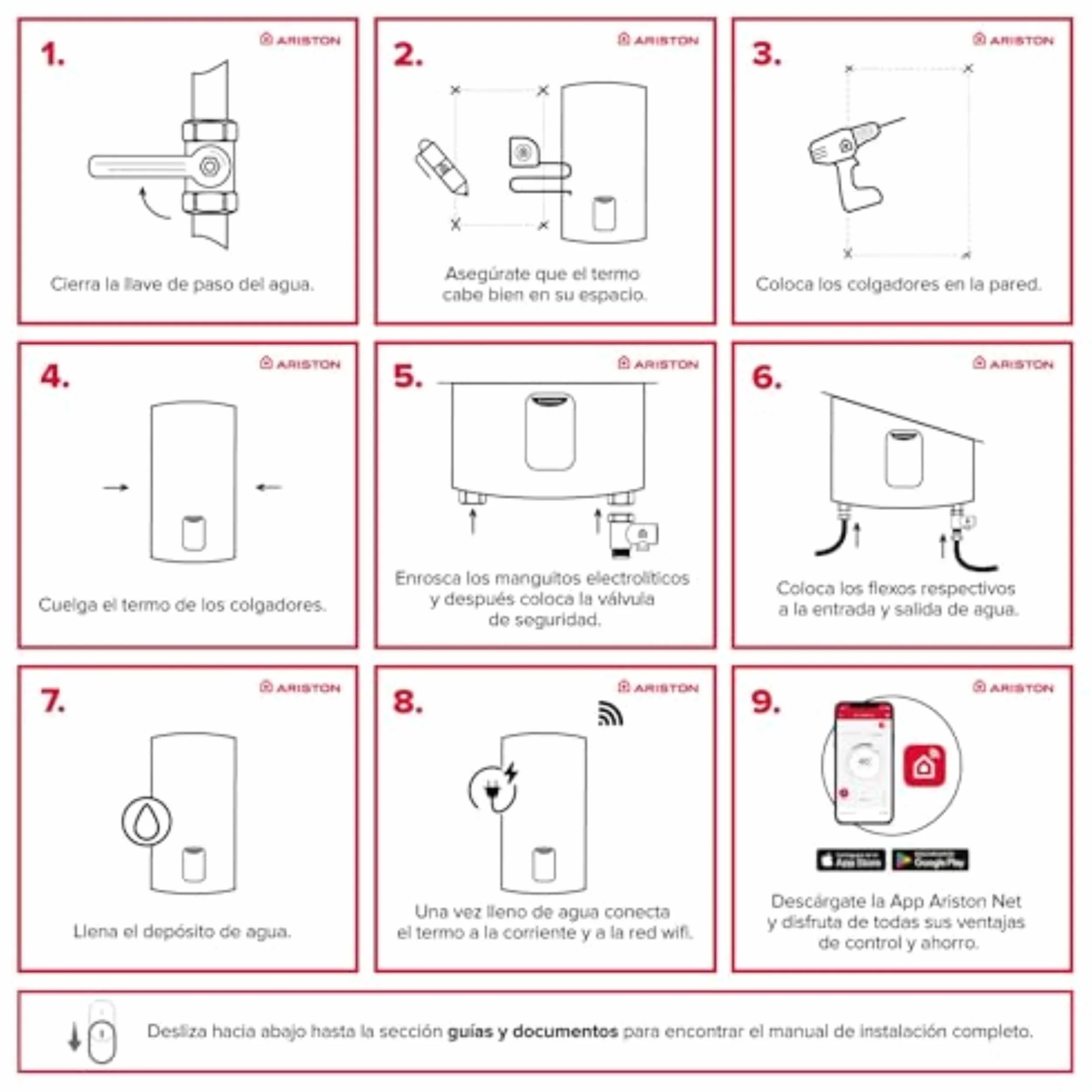 Ariston Lydos Wifi - Scaldabagno Elettrico 100 Litri Verticale con Display Touch ‎47x47x88,5cm - Boiler Elettrico con EVO-ECO e Waterplus per Risparmio Acqua e Energia, Classe B, Compatibile con Alexa