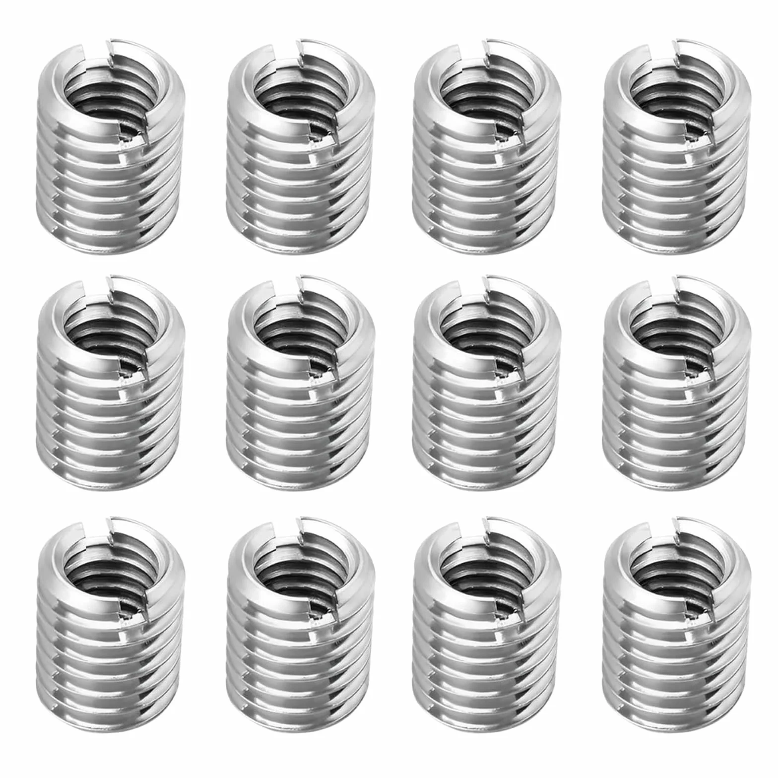 12 pezzi Inserti Filettati M12 a M10 15 mm, Resistenti Alla Corrosione, Antiruggine, Robusti e Durevoli, Inserto Filettato per Progetti di Arredamento, Automobili e Apparecchi Meccanici