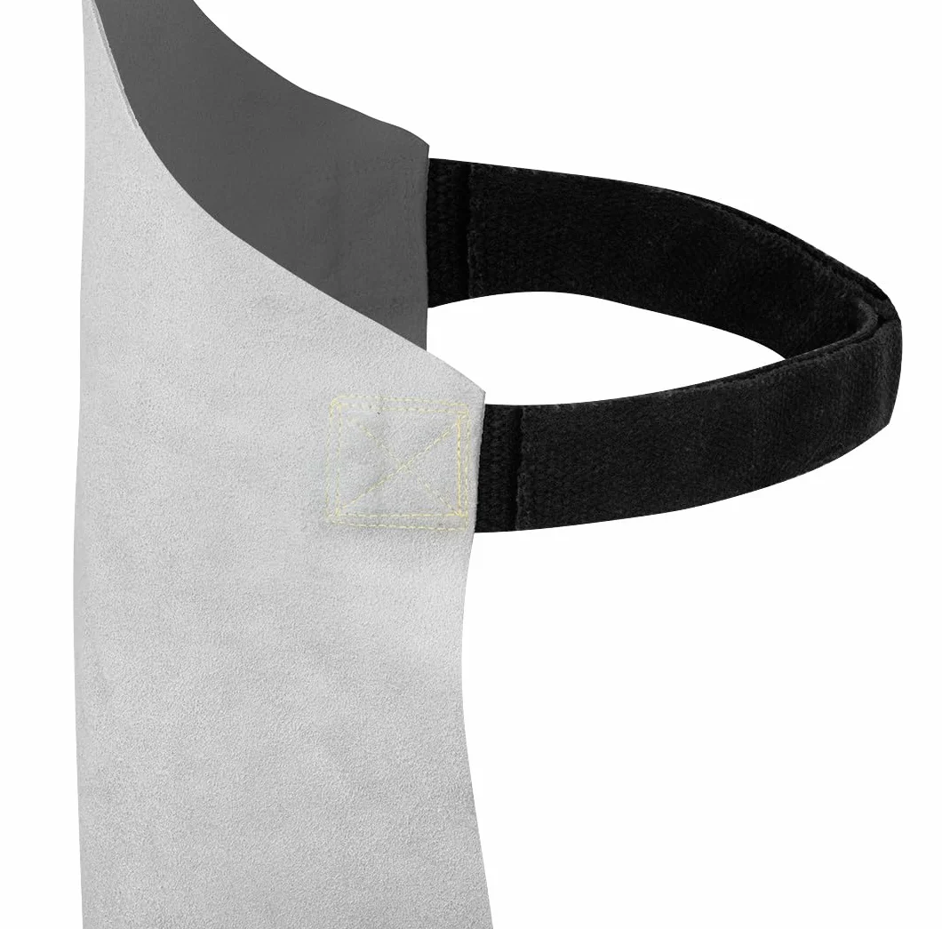 NEO TOOLS Grembiule da saldatura in pelle di alta qualità 60 x 90 cm Protezione robusta per lavori di saldatura Resistente al calore e ignifugo Cintura regolabile per collo e cintura in vita