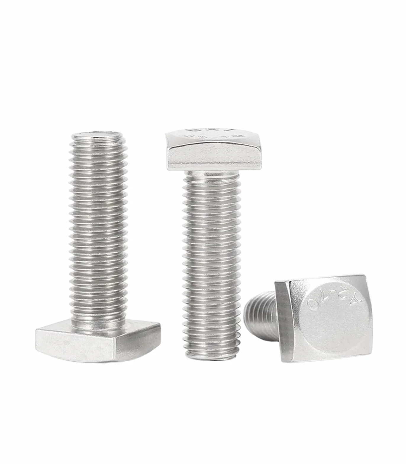 Bulloni a testa quadrata in acciaio inossidabile 304 A2 M4 M5 M6 M8 M10 M12 100mm
