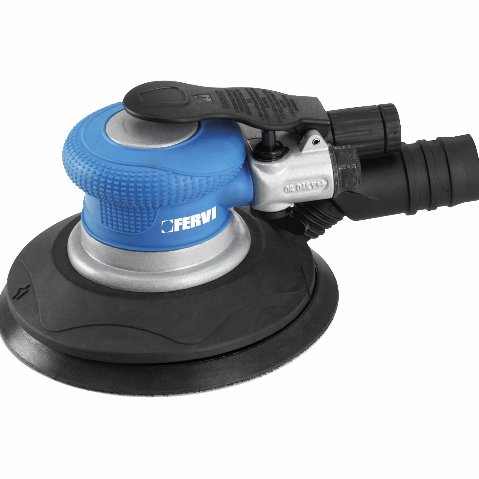 Fervi 0419 Ro Torbitale Levigatrice Pneumatica, Ciano/Nero