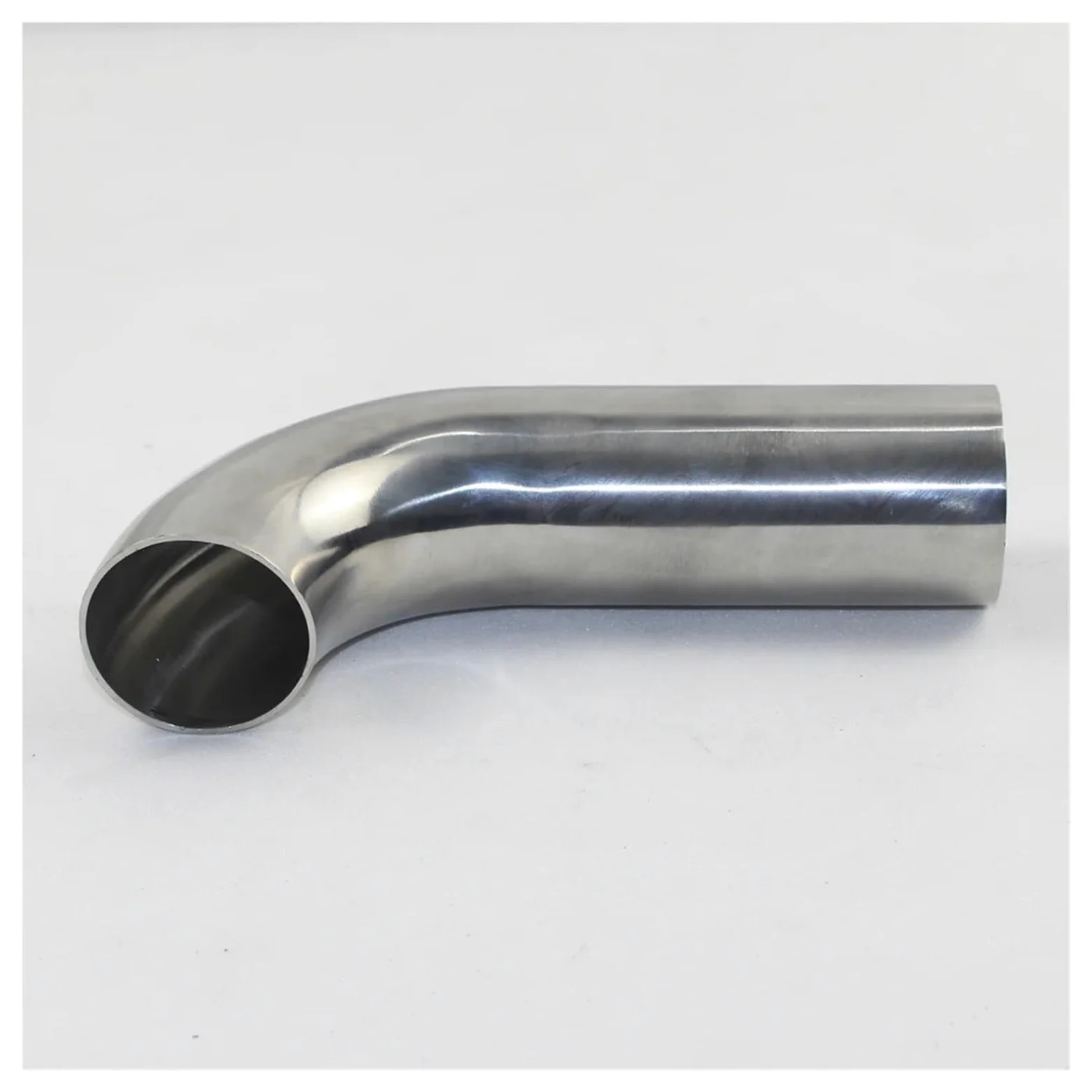Terminale Scarico Raccordi Per Tubi Saldati Con Estensione Unilaterale 90 Gradi 100 Mm Per Tubi In Acciaio Inossidabile 304 Raccordi Per Tubi Sanitari Silenziatore(102mm x2mm)
