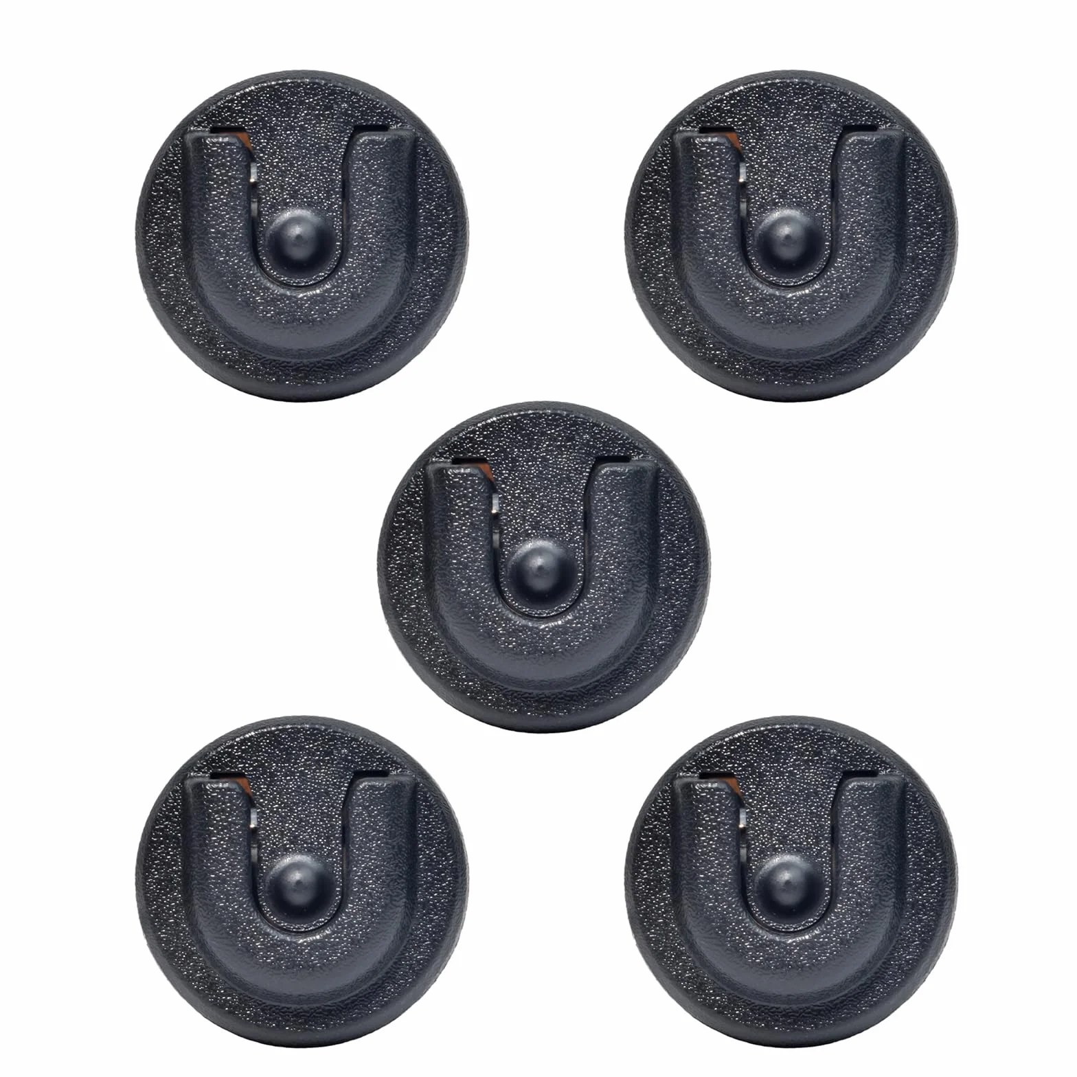 UAYESOK Supporto per microfono radio CB, supporto per microfono, radio Mike supporto clip con retro adesivo 3M per Midland Kenwood Motorola CB Autoradio PMR per auto (nero, 5 pezzi)