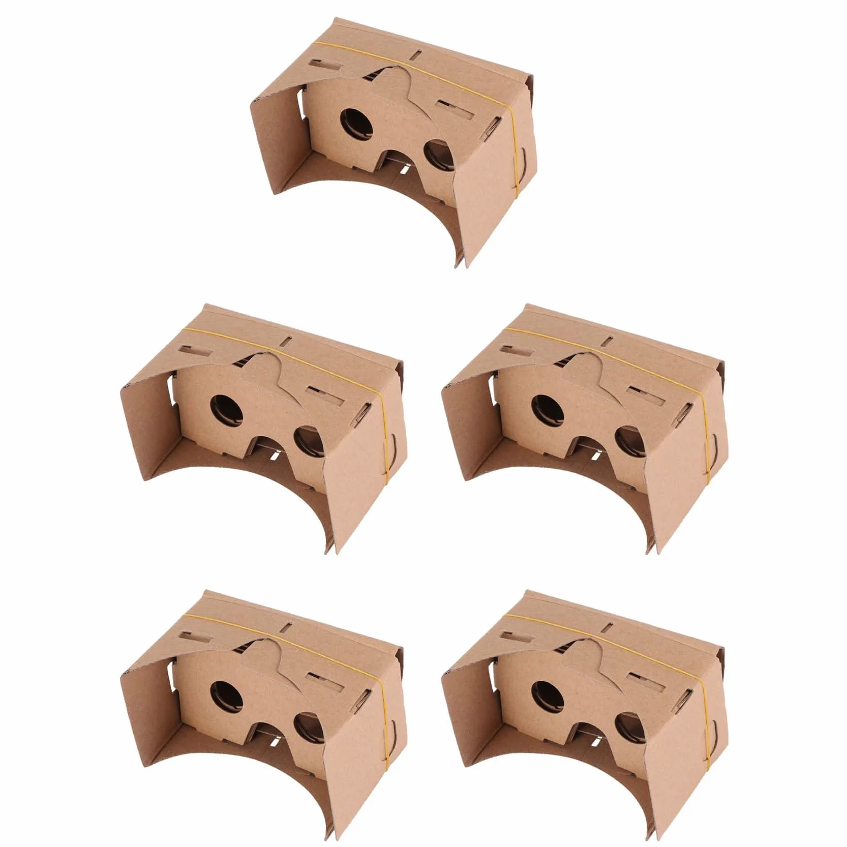 5 Set 6 Occhiali da Vista in Pollice DIY 3D VR Realtà Virtuale per Cartone