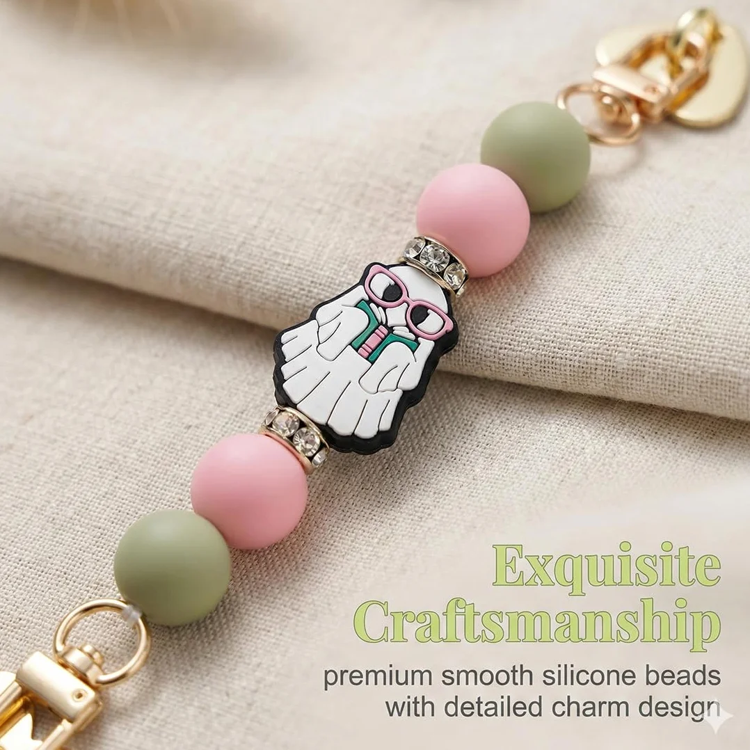 1pz Bracciale Fantasma per Kindle, Supporto Manuale per 6-8 Pollici E-Reader, Compatibile con Smartphone/iPad mini 3,5-8 Pollici, Leggero & Anti-Furto, Accessori Kindle