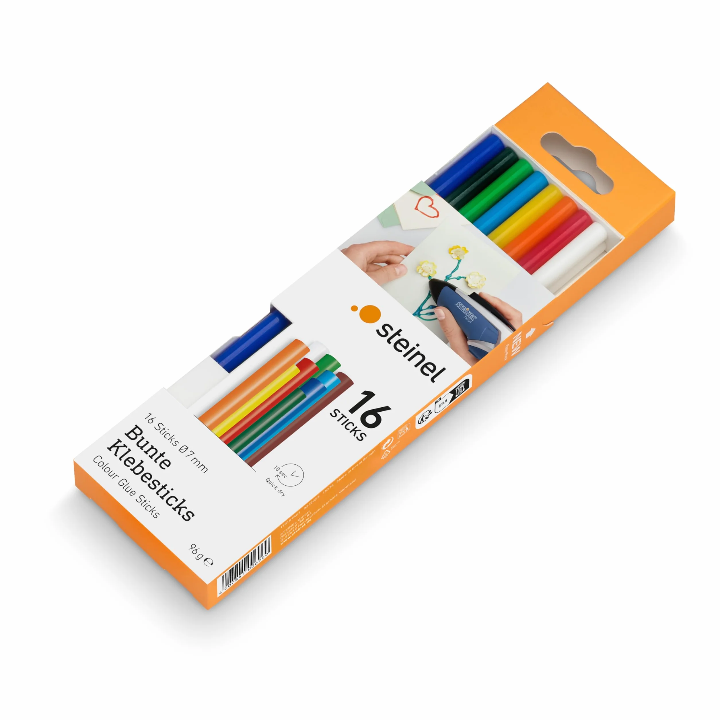 Steinel Stick di colla Colour 7 mm 150 mm 96 g 16 pezzi 006969