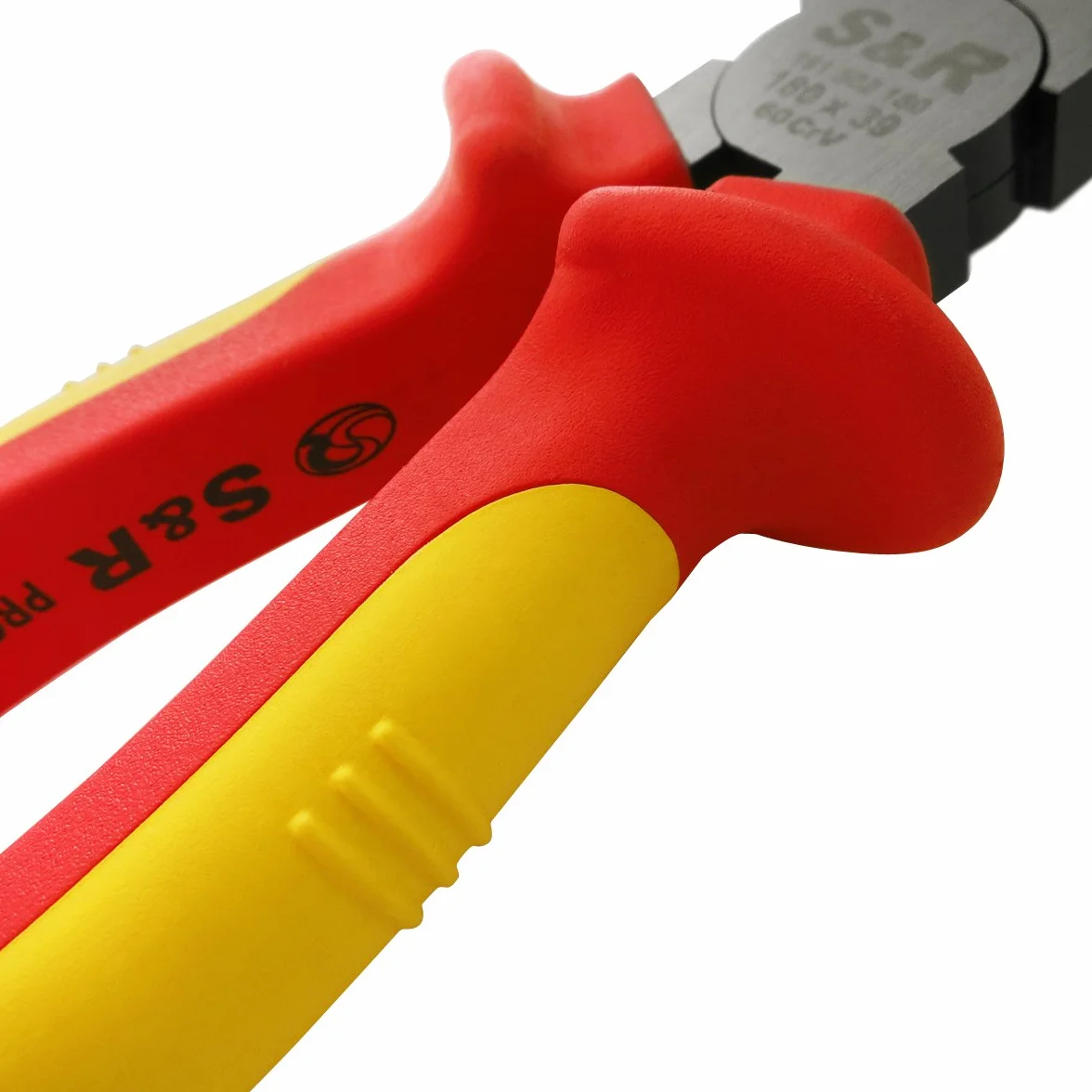 S&R Pinza da Elettricista Universale 180 mm VDE 1000V Acciaio Cr-V Forgiato