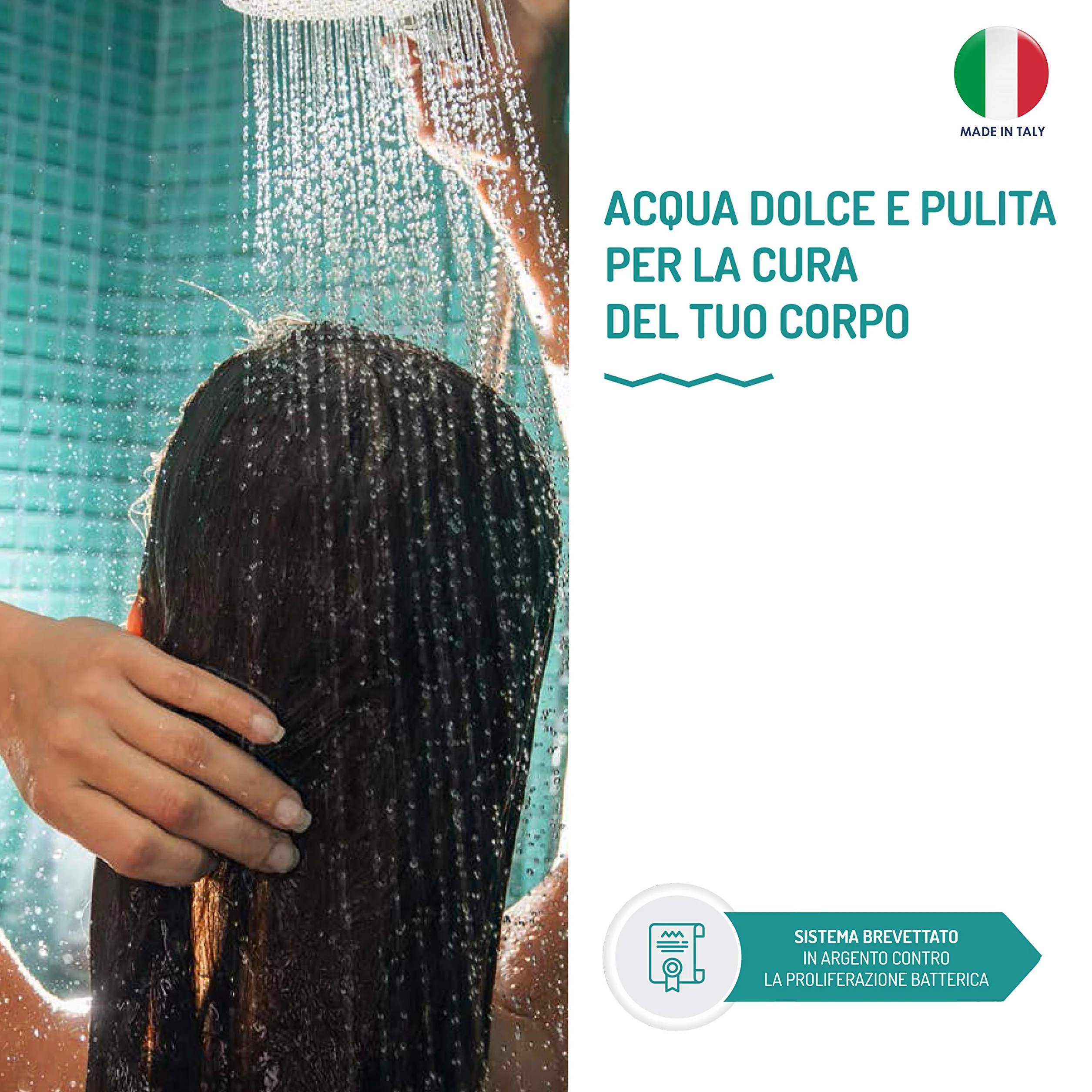 AQUASAN Cartuccia Ricambio Set 2 Pezzi per Aquasweet - Filtro Anticloro Doccia Purificatore Regola il Ph Rimuove Cloro Irritante Metalli Pesanti Filtro D’Acqua