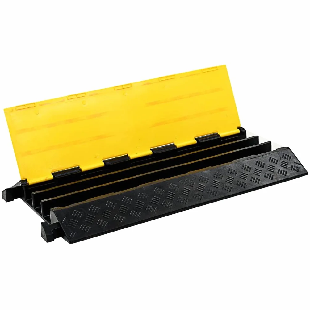 vidaXL Passacavi Gomma 93 cm Modulare Guida Cavi 3 Canali