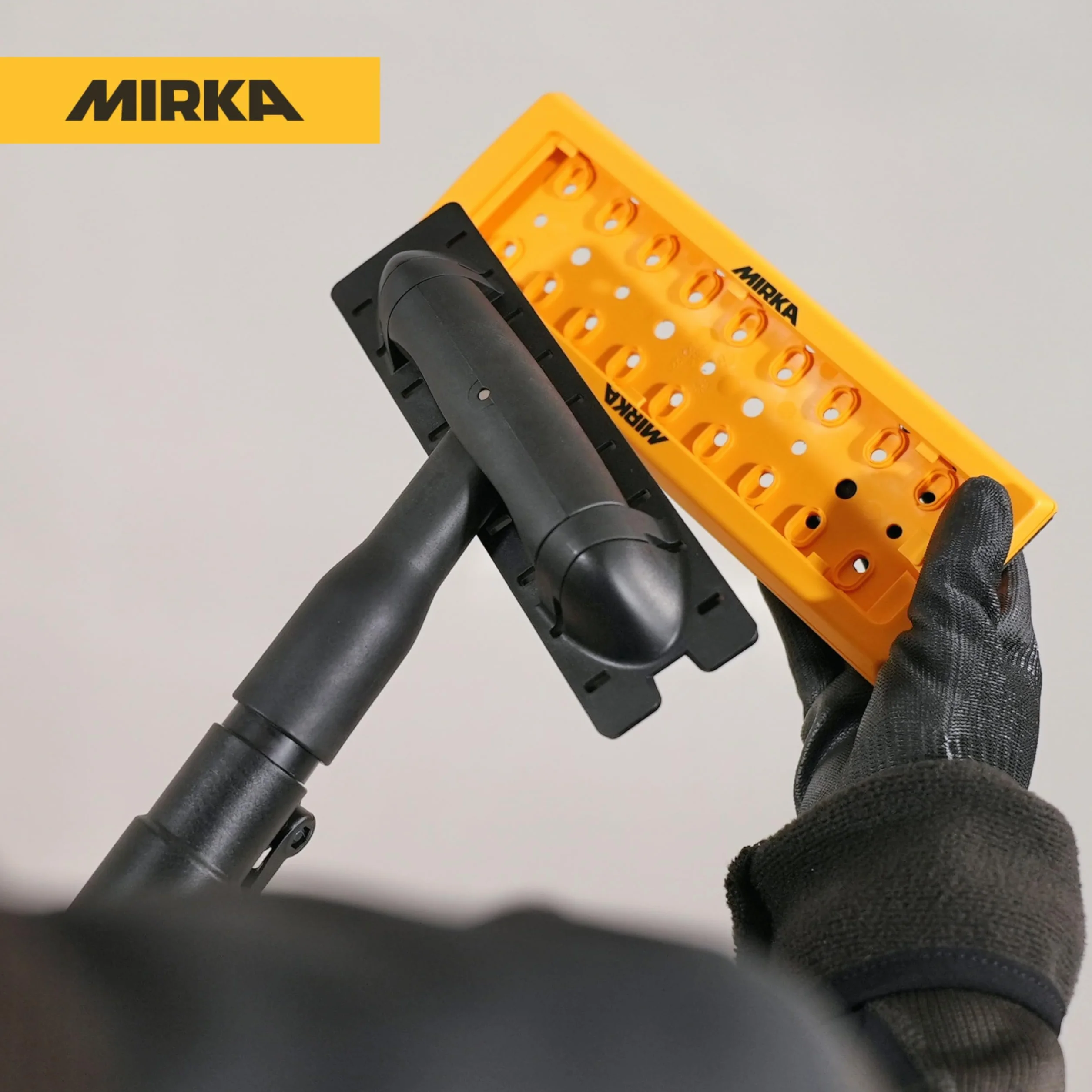 Mirka DecoSander Testa di levigatura stabilizzata 180° per pareti soffitti cartongesso