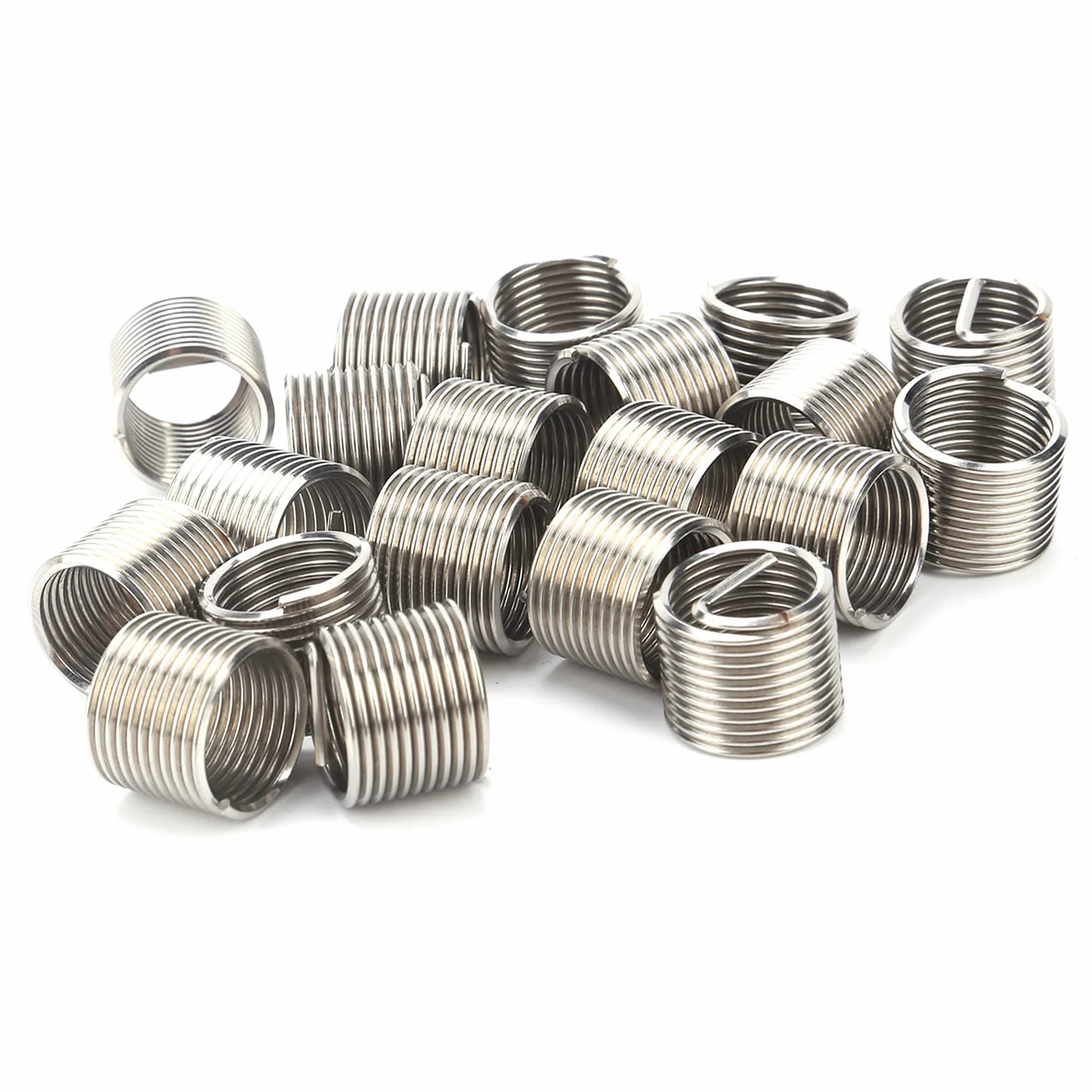 Fdit Kit di Strumento di Riparazione Filettatura, 20 pezzi M14x1.5x1.5D Inserti Filettati, Presa Vite Acciaio Inossidabile per Lavorazione Metalli