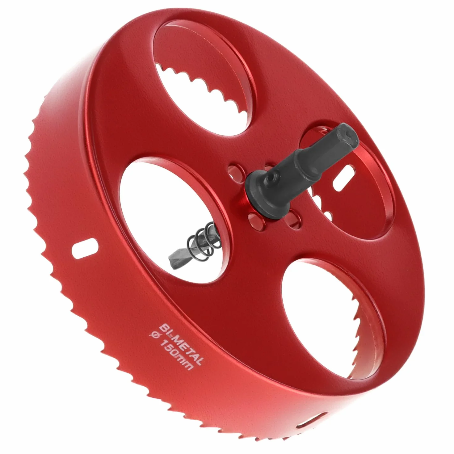 QWORK® Sega a tazza bimetallica 150mm M42 con adattatore esagonale