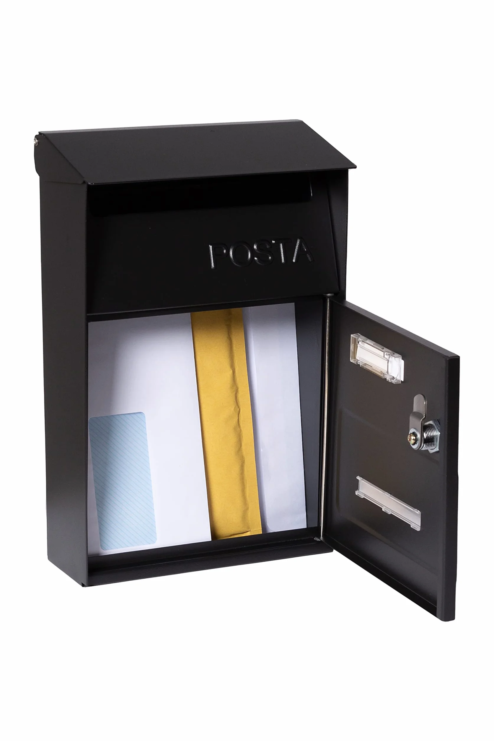 ARREGUI Up D-2006/N Cassetta Postale Individuale in Acciaio, Parete, S (DIN A5), Finestra, Nero