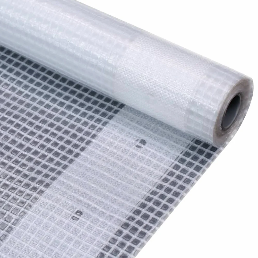 Mangloder Leno - Telone di copertura bianco, 3 x 4 m, 260 g/m², in LDPE e rete HDPE, resistente alle intemperie, agli strappi, ai raggi UV, per giardino, campeggio, auto, barca e rimorchi