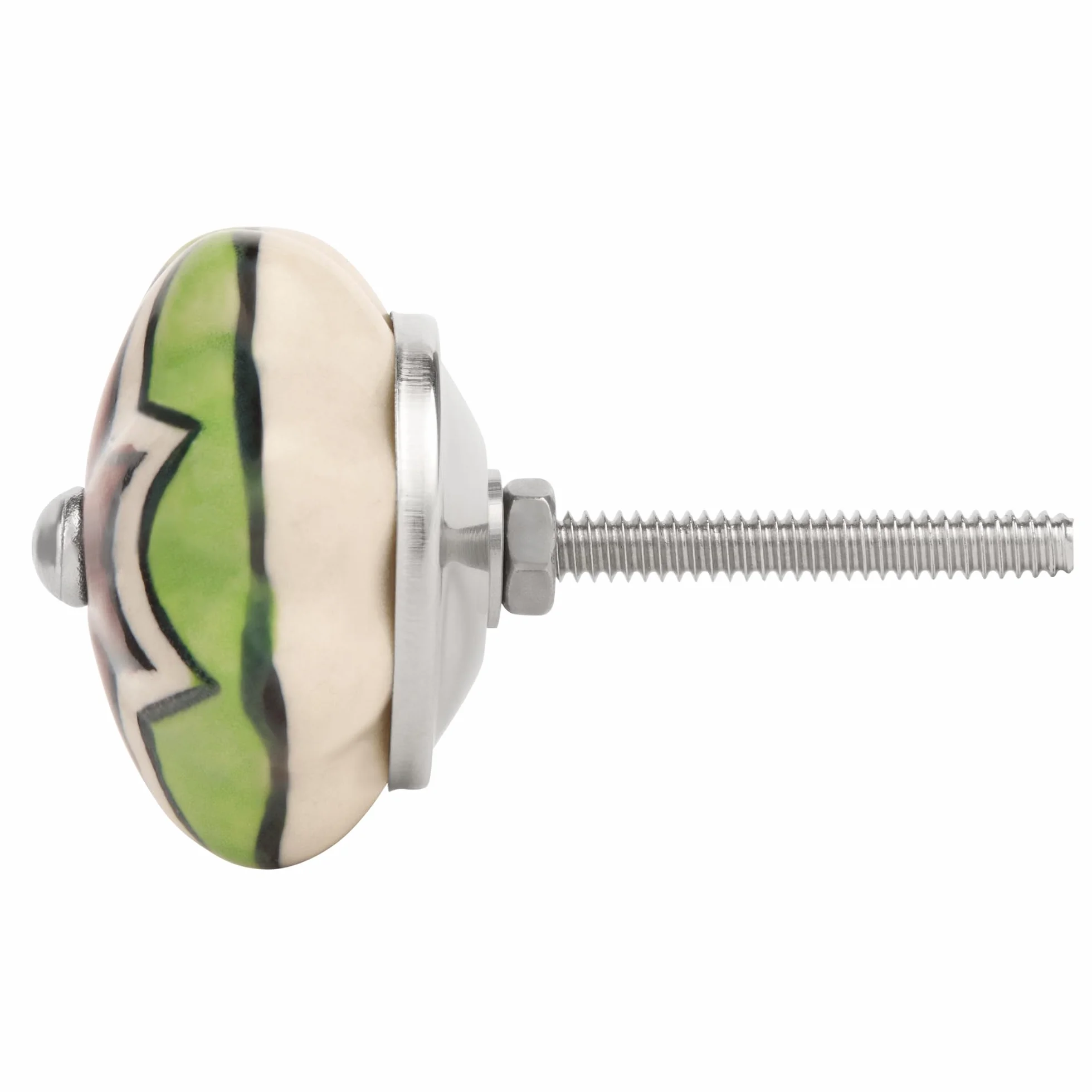 Pomelli vintage in ceramica dipinti a mano per mobili, cassetti, armadio - Multicolore, Zestaw 20 sztuk