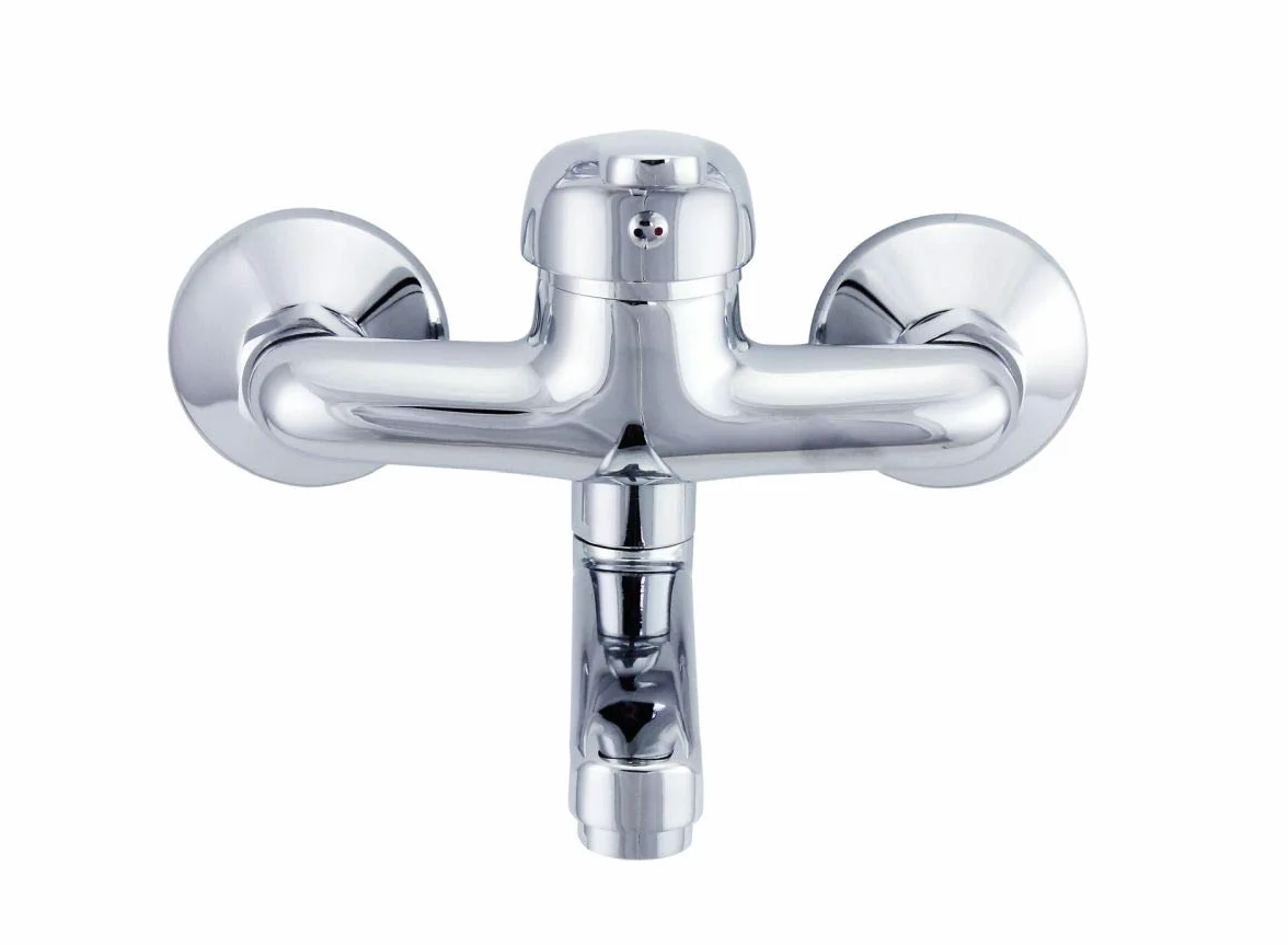 Rubinetto da parete per lavabo monocomando B292 erogatore corto