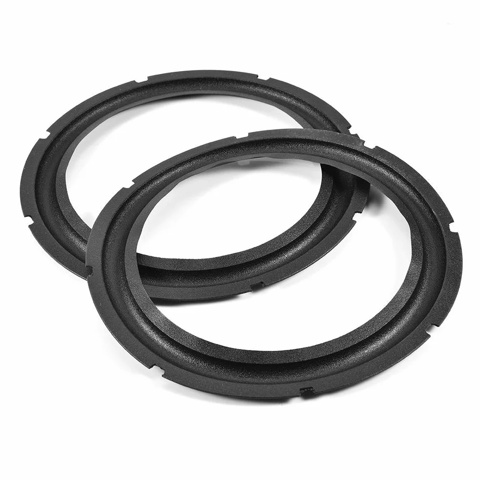 10 Pollici Perforato Altoparlante in Gomma Accessori di Riparazione Bordo Subwoofer Surround Anelli Parti di Ricambio per Riparazione Altoparlante O Fai da te (2PCS)
