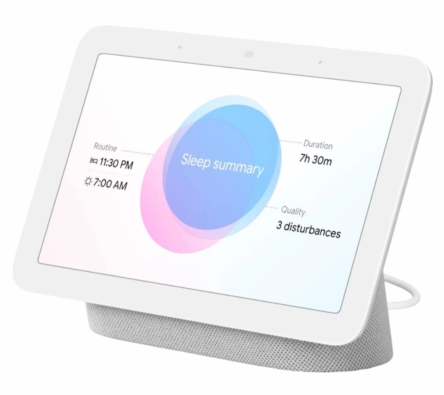 Google Assistant Vocal Nest Hub Galet