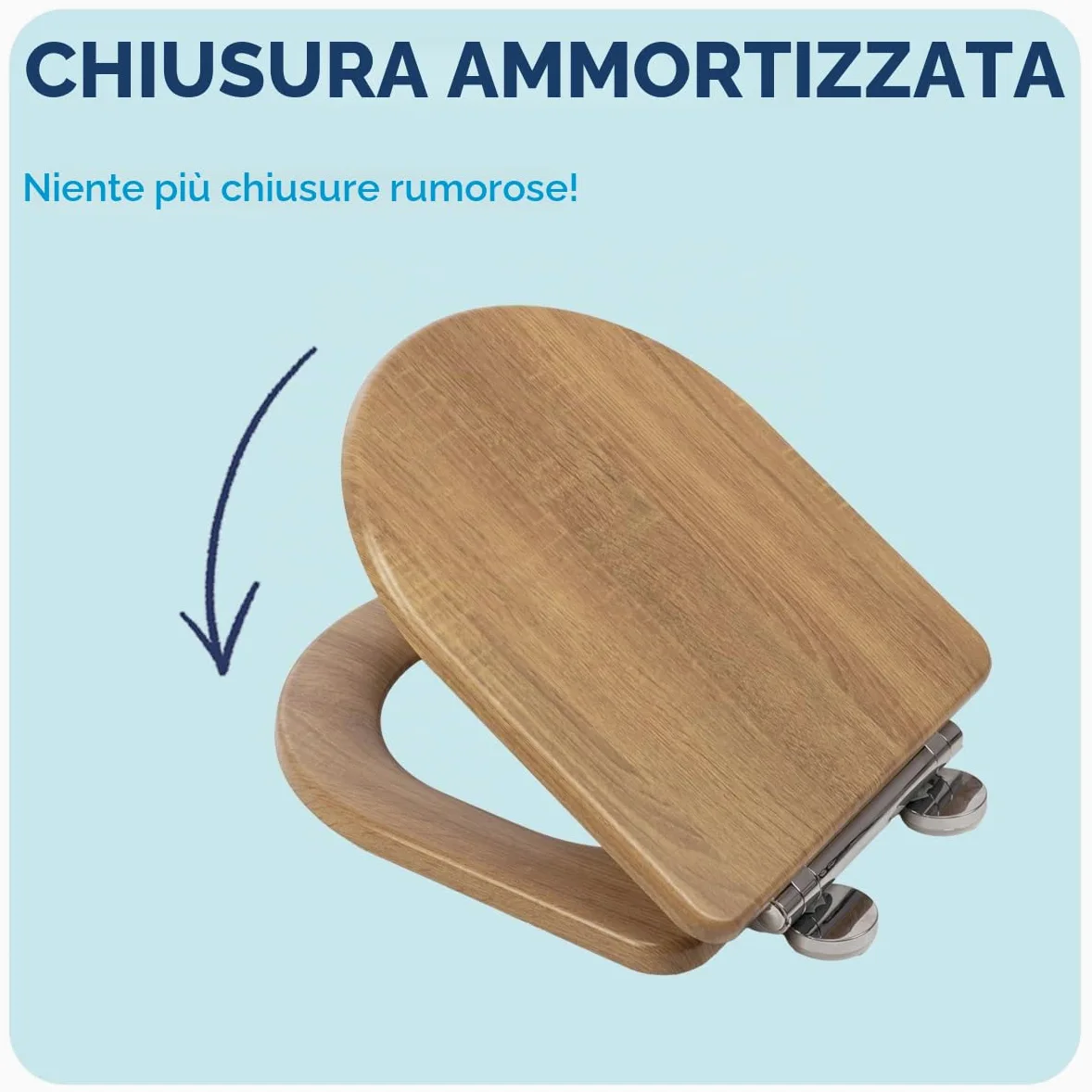 Croydex Levico Flexi-Fix - Sedile WC a forma di D, chiusura rallentata, pulsante di sgancio rapido per una facile pulizia, cerniere regolabili con fissaggi superiore e inferiore inclusi, superficie