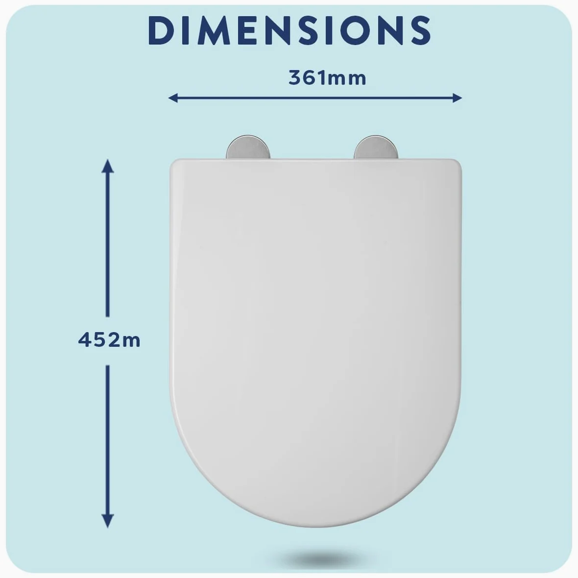 Croydex WL112322H - Sedile WC Hilier, colore: Bianco