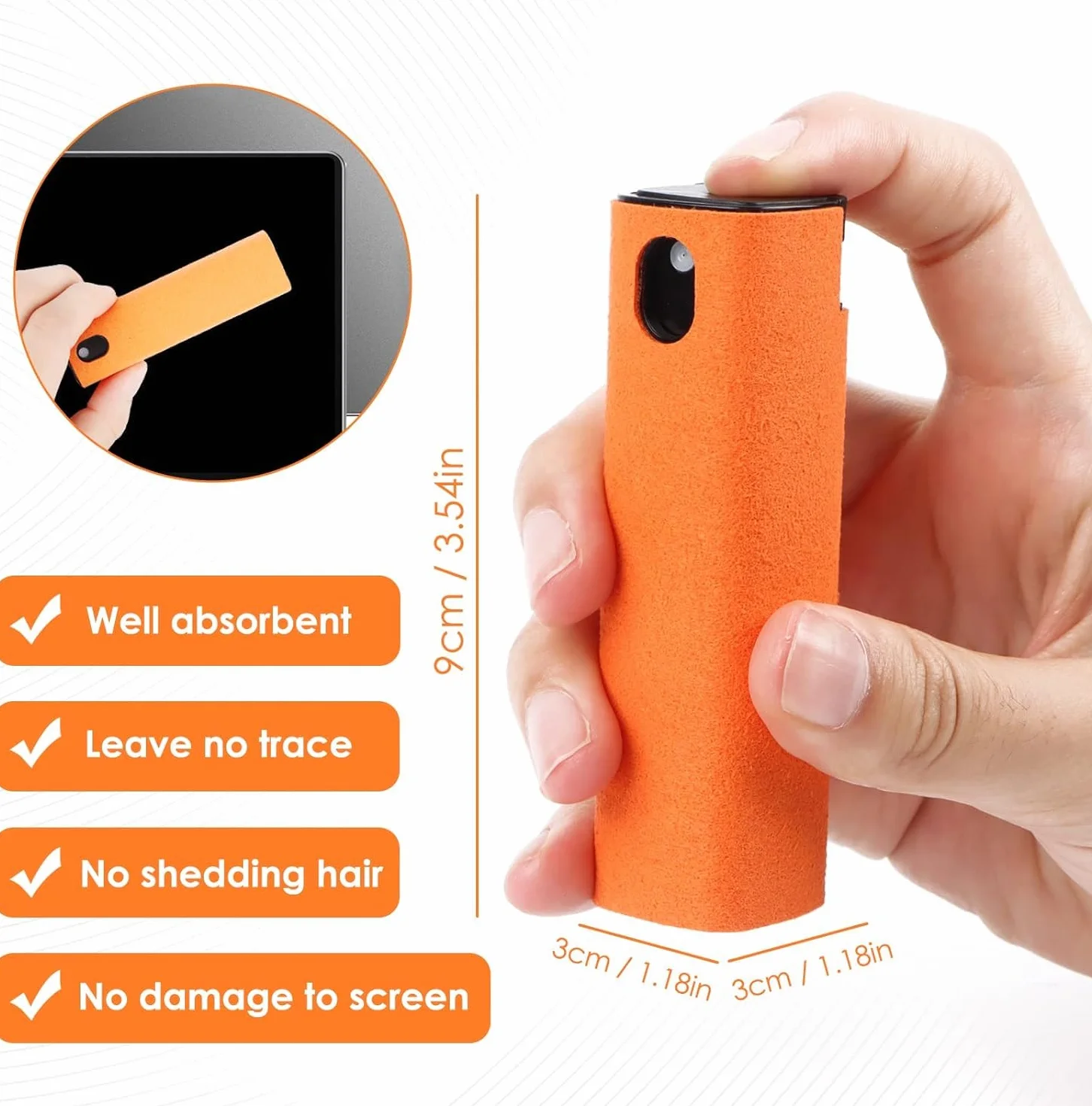 Pulitore schermo 5 pezzi, All in One Screen Cleaner senza liquido, Reusable Display Cleaner, set di pulizia per display auto, smartphone tablet