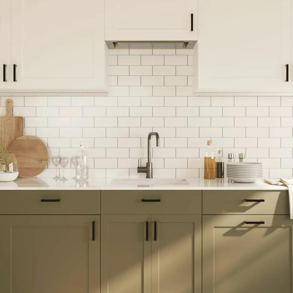 Maniglie per mobili in acciaio inox, 20 pezzi, distanza tra i fori di 96 mm, per armadietti, cassetti, cucina, bagno, soggiorno, ufficio, moderne, durevoli