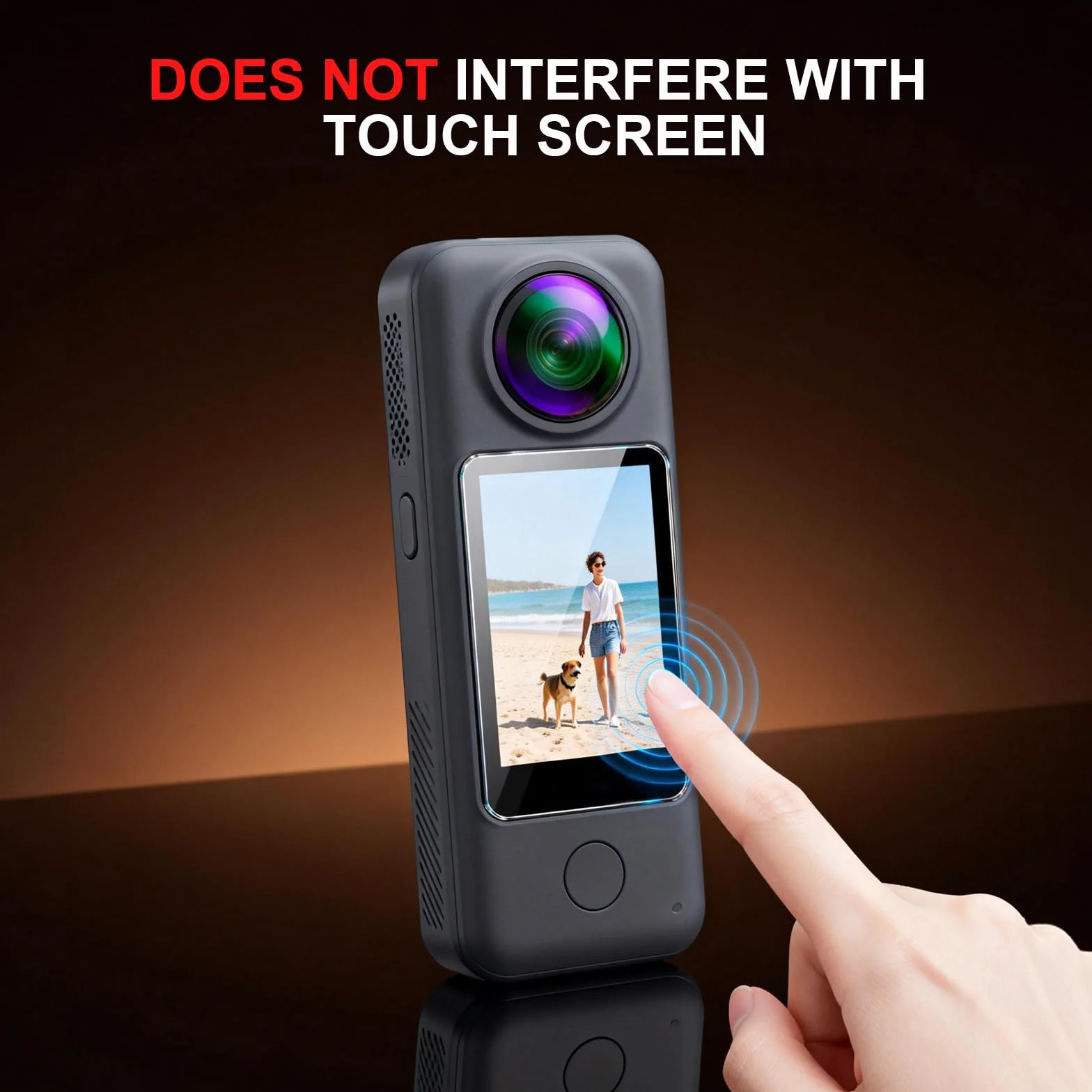 Confezione da 3 pellicole protettive in vetro temperato per Insta360 X4 Air, pellicola protettiva Ultra HD 9H, fotocamera antigraffio per accessori Insta360 con bordo 2.5D, senza bolle
