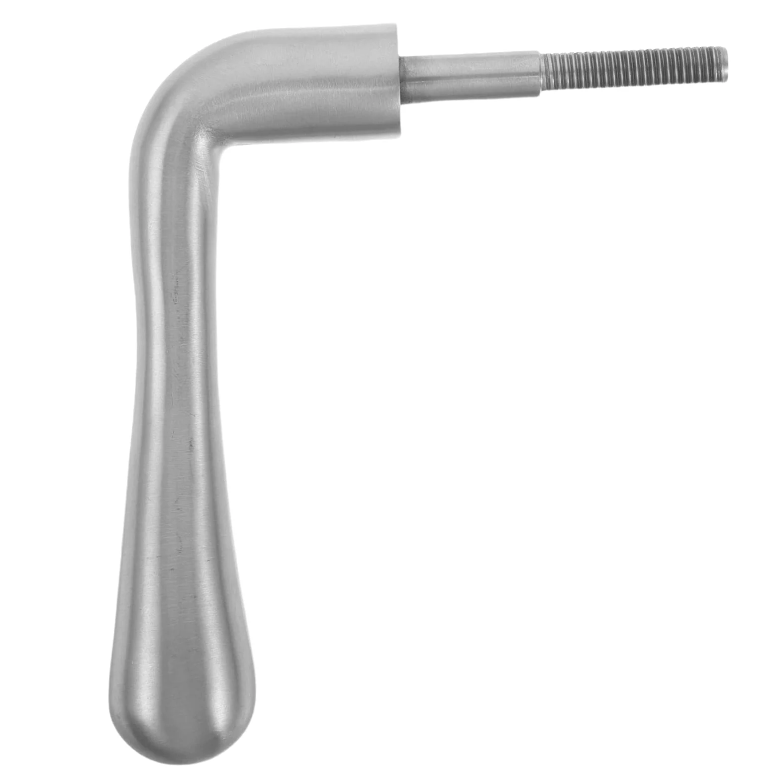 TOYANDONA Maniglia a Molla per Porta di Caminetto in Metallo Argentato, Ricambio Resistente per Stufa a Legna, Accessorio per Manutenzione e Decorazione Casa