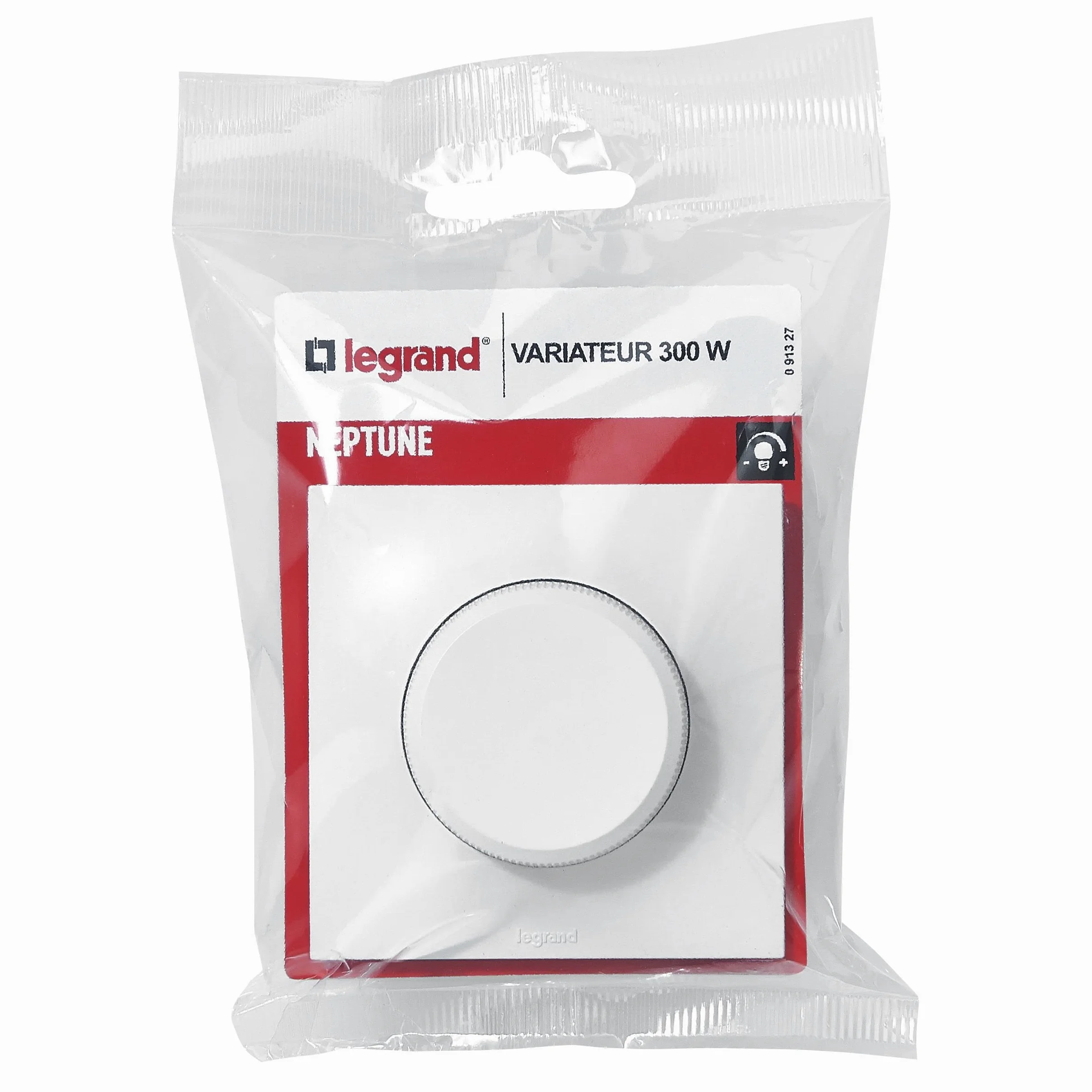 Legrand - Interruttore dimmer a pulsante Nettuno - 300 W - Bianco