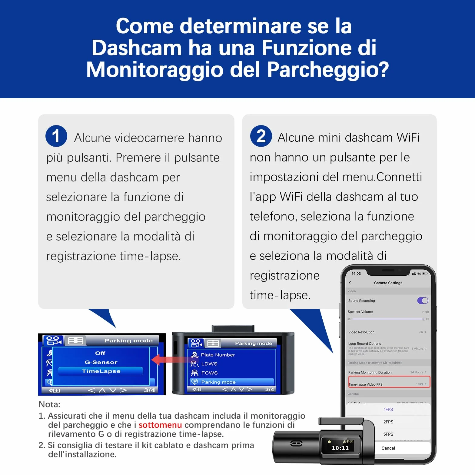 Kit Cablaggio USB-C con Schermo LED, 12V-32V a 5V 3A Auto Cavo di Ricarica Kit 4m 3-Core con Protezione Regolabile a Bassa Tensione, Dash Cam Hardwire Kit Monitoraggio Parcheggio 24 Ore