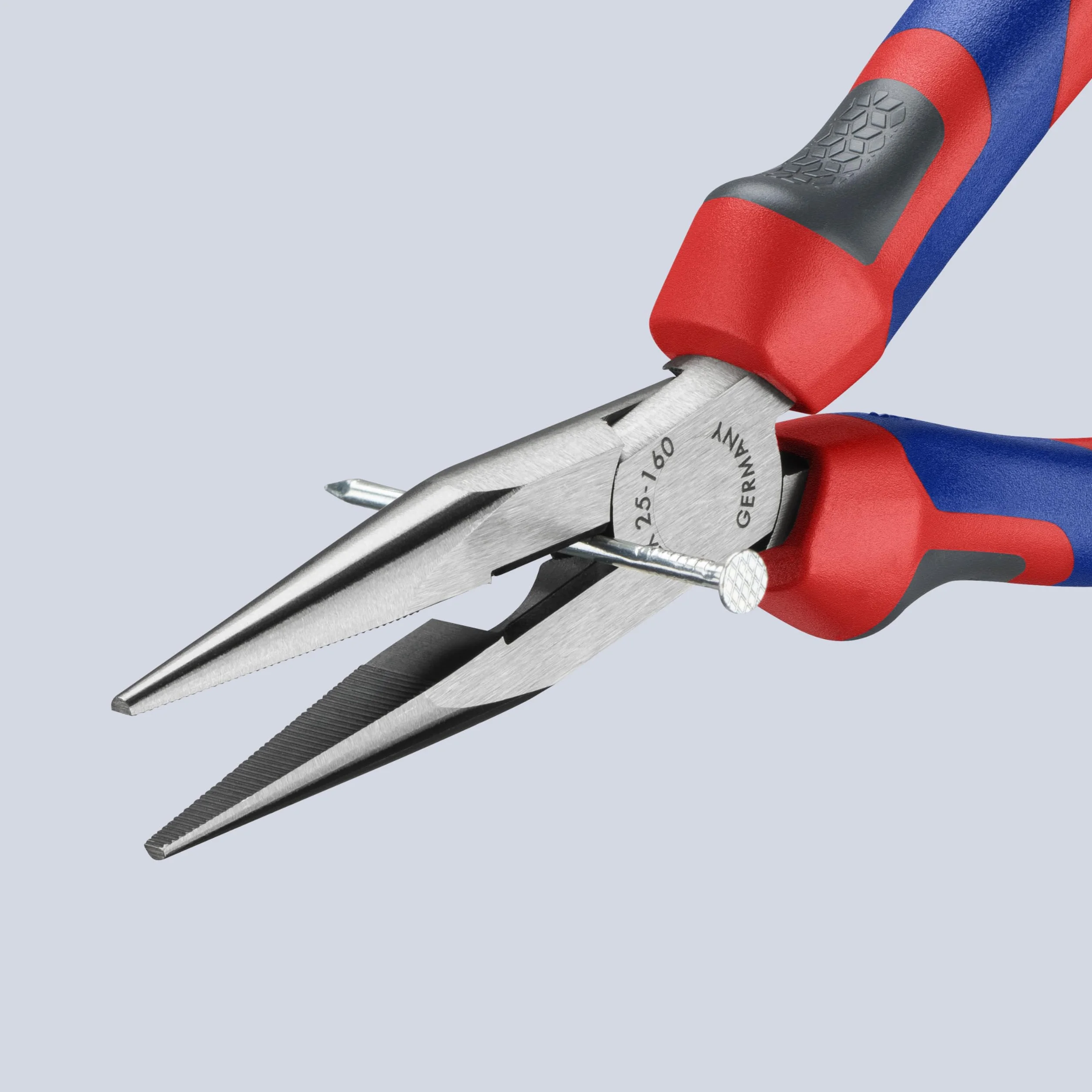 KNIPEX Pinza per meccanica becchi mezzotondi tronchese manici comfort 160 mm 25 02 160