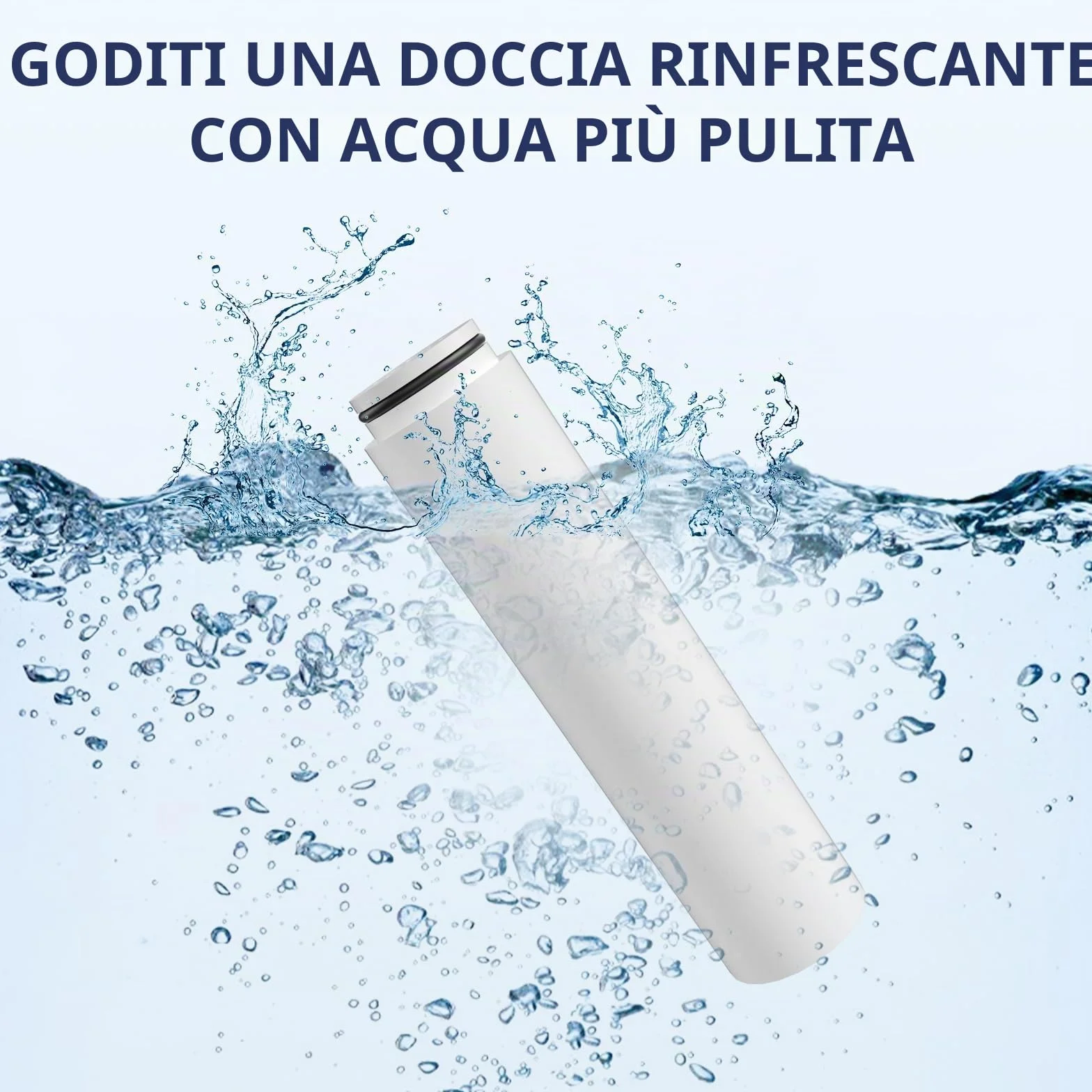 Filtri di ricambio compatibili con soffione doccia Cobbe: eliminano il cloro e le impurità per una pelle e capelli in migliore salute (Set di 4)