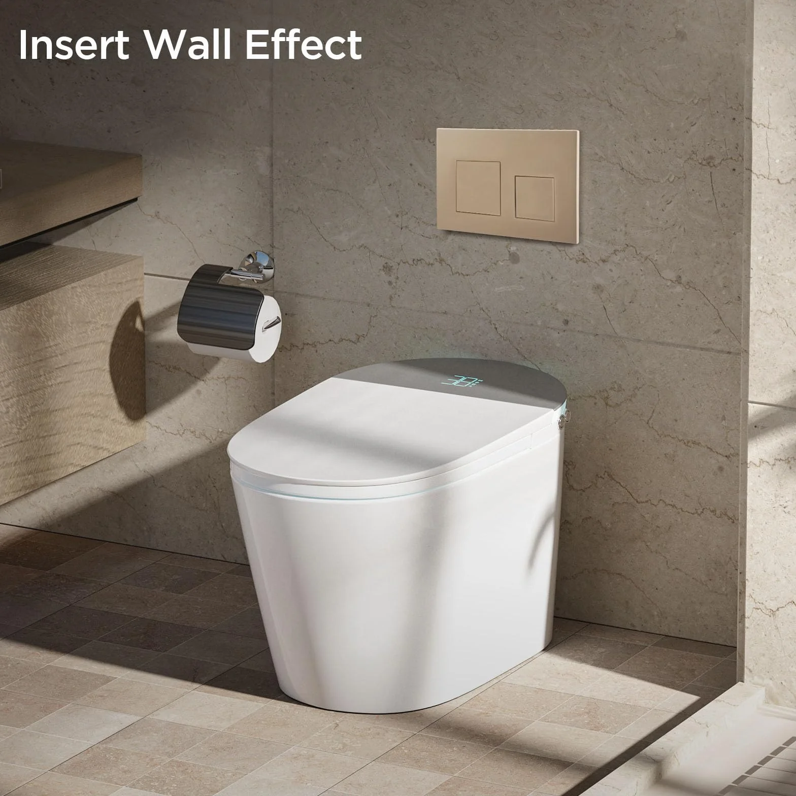 Piastra di controllo WC sospesa Geberit Sigma 20 UP300 UP320 doppia caccia
