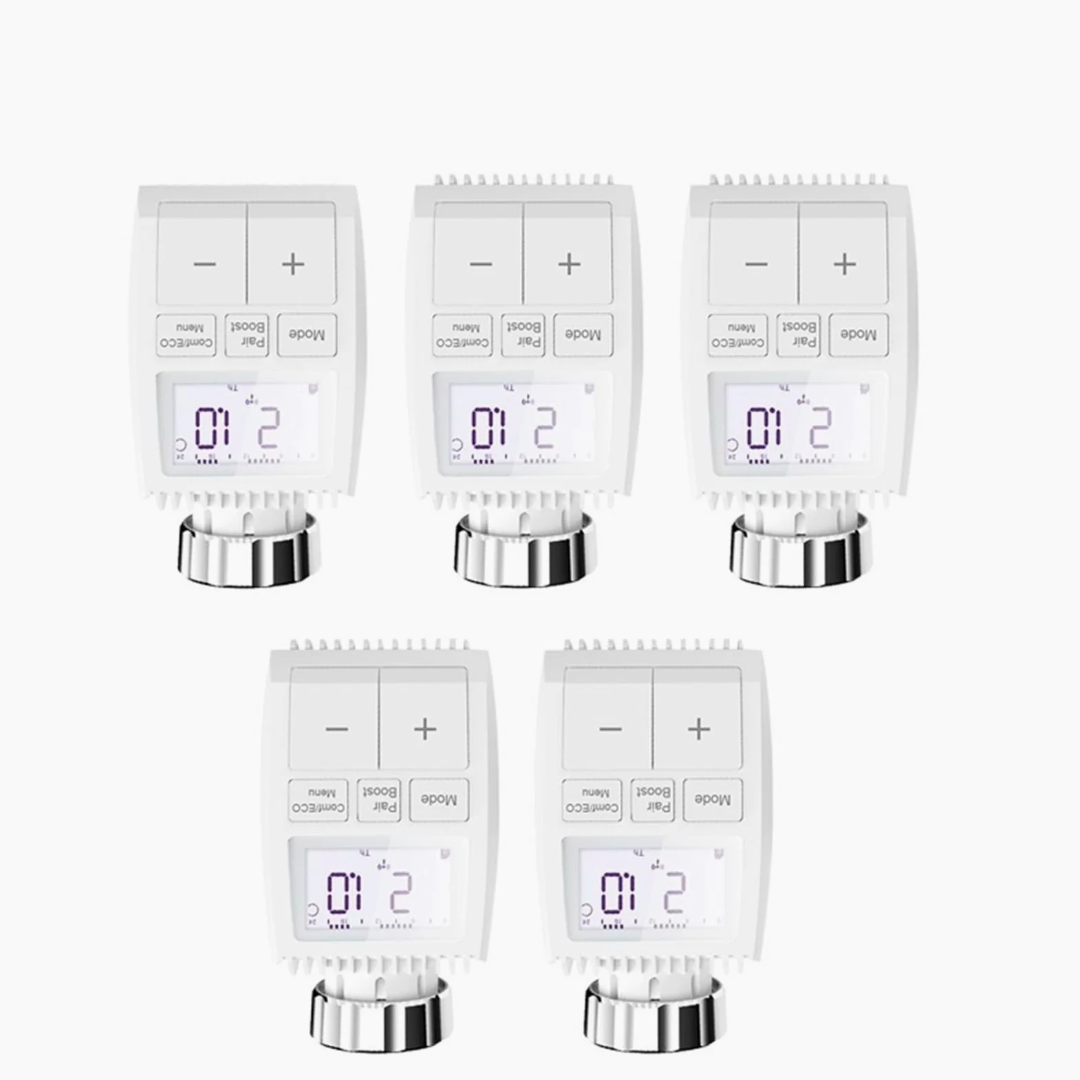 Attuatore for radiatore intelligente TRV App for valvola termostatica programmabile for radiatore Regolatore remoto della temperatura (Color : 5pcs TV01)