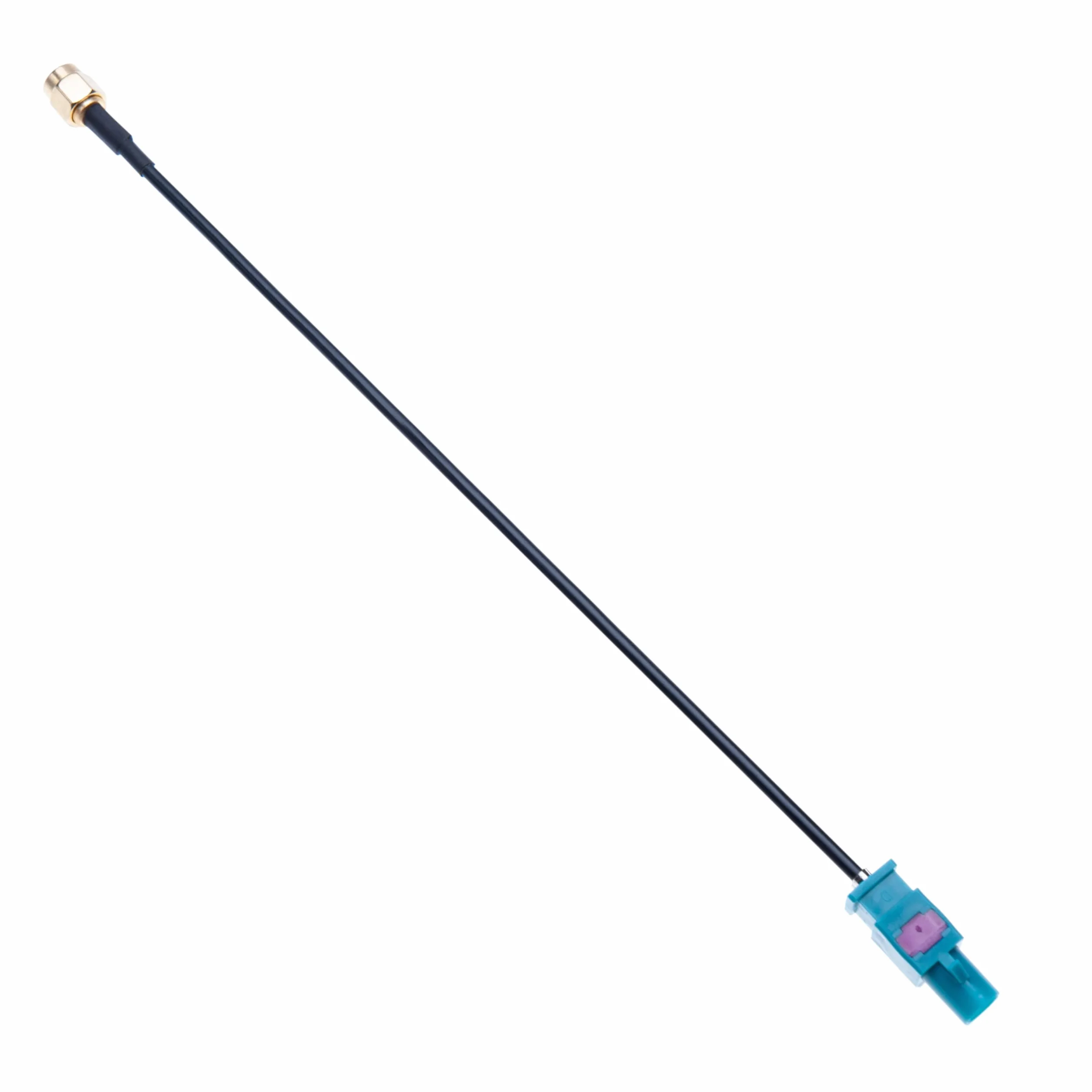 Cavo Adattatore Antenna Auto 2 Pezzi Fakra Z Maschio a SMA Maschio Veicolare Autoradio per Antenne GSM, GPS, DAB & TV Fakra a SMA Antenna Compatibile con Accessori Automotive per Veicoli e Camion 15cm