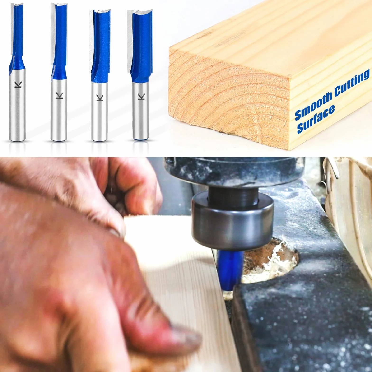 ASNOMY Fresa per scanalature da 20 mm fusto 8 mm metallo duro legno