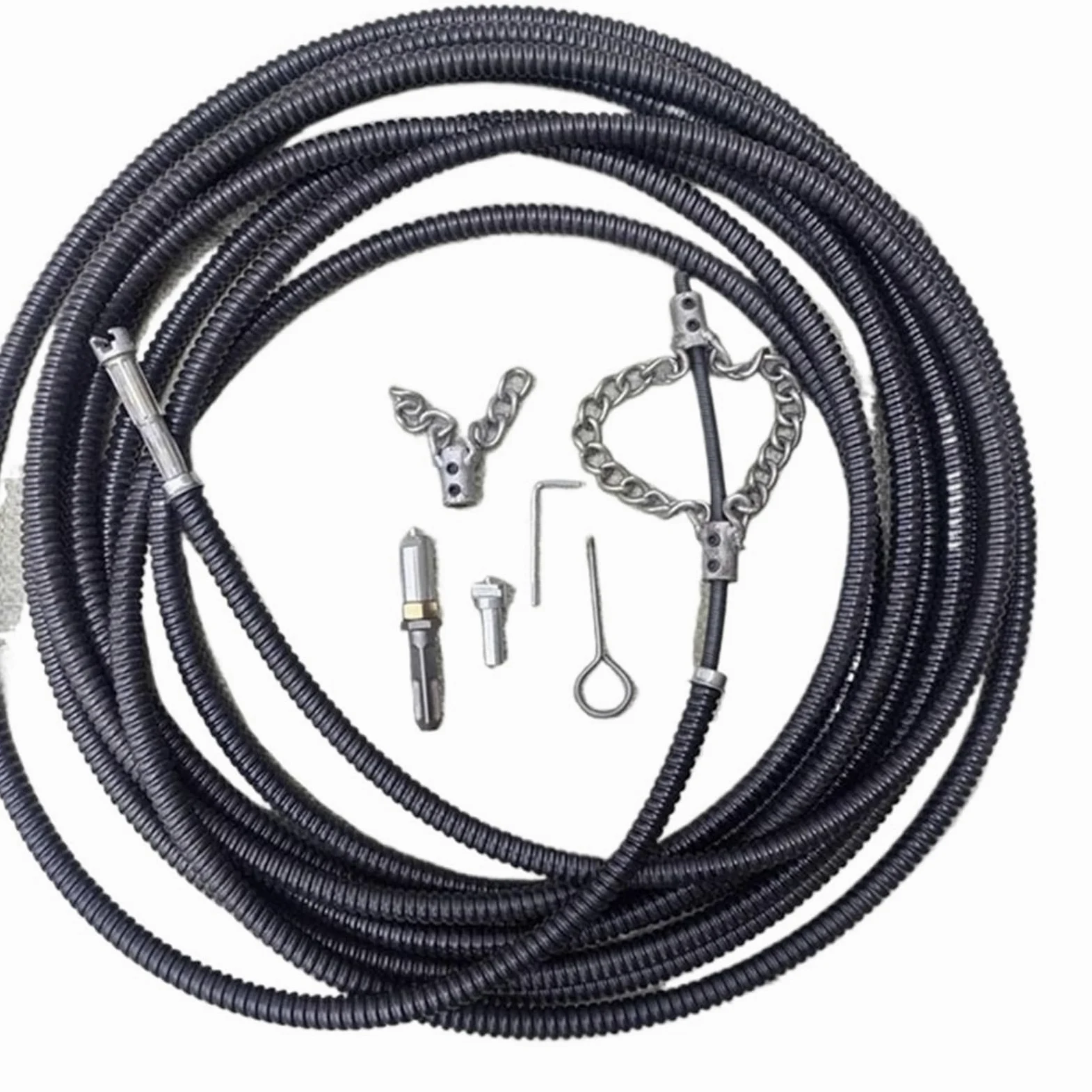 Pulitore for Scarichi for Trapano Elettrico | Con prolunga for tubi fognari, pulizia, strumenti idraulici for la casa(1.5 Meter)
