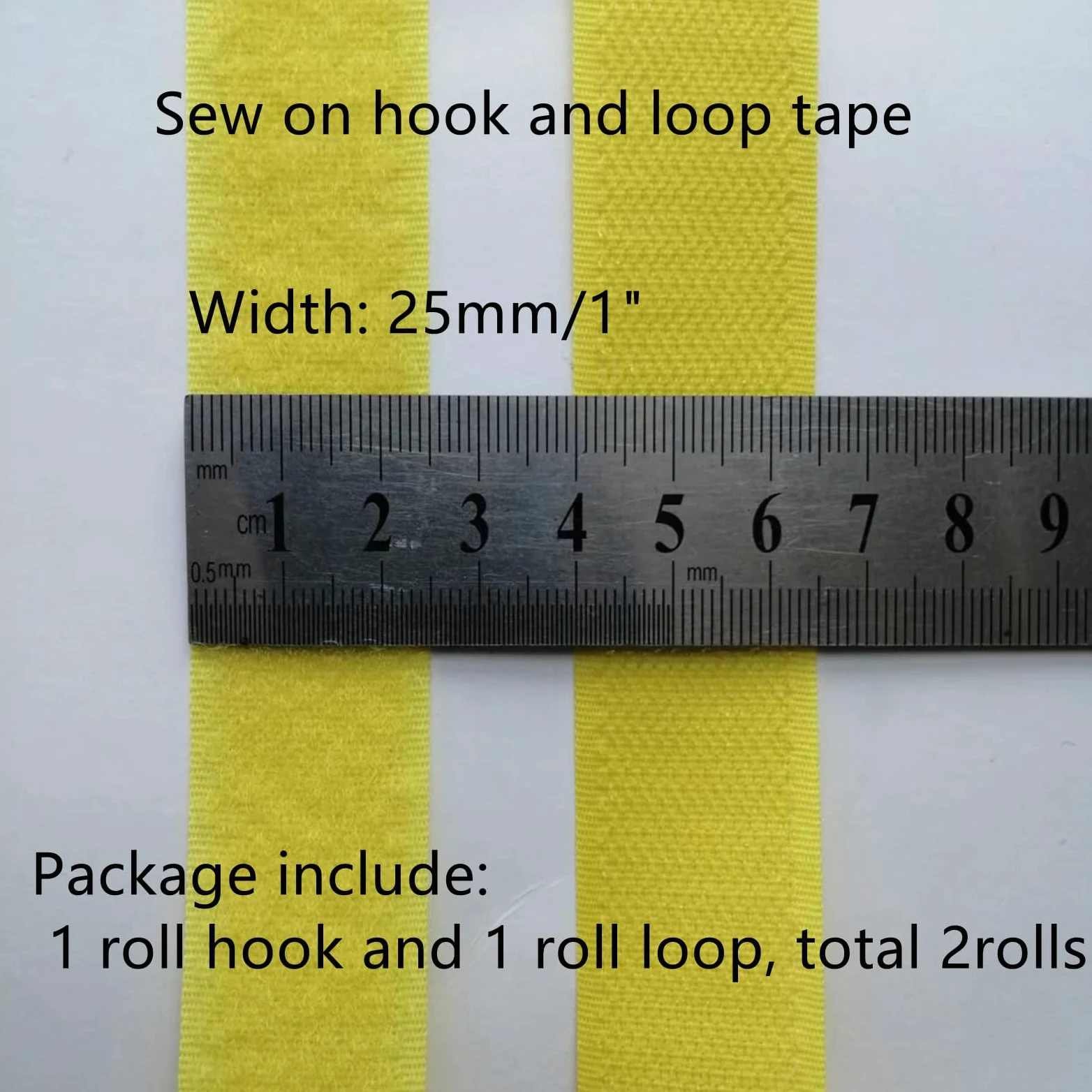 Nastri in Tessuto di Nylon Non Adesivi per Cucire Nastro da Cucire con, Strisce di Nylon Posteriori Non autoadesive Larghe 25 mm, Chiusura in Tessuto, Nastro ad Incastro(Red,25MM x 25 Yards)