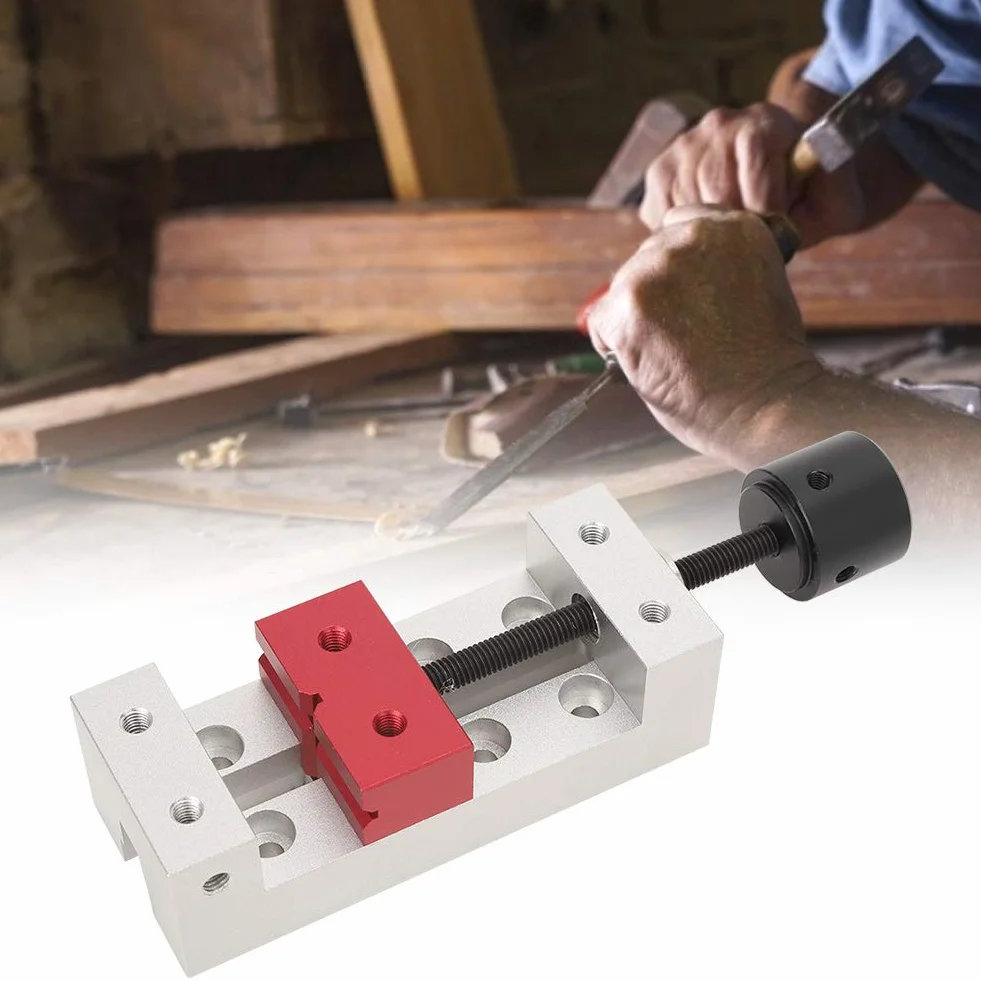 Mini Morsa in Alluminio 50mm, Universale per Trapano a Colonna e Fresatura