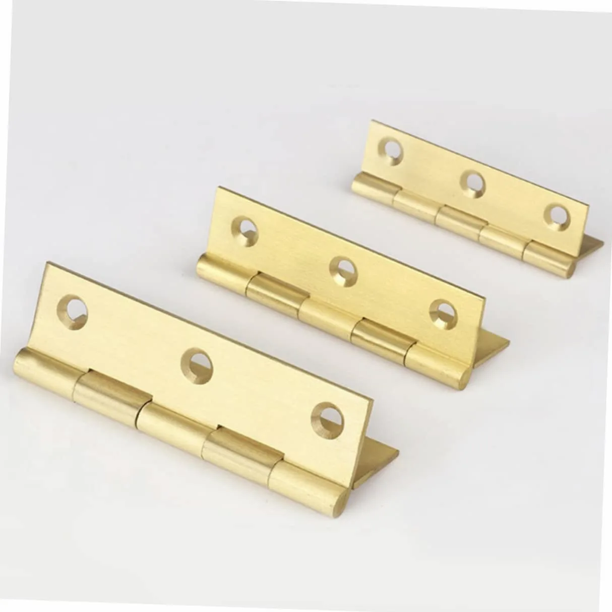 Uonlytech 18pezzi Cerniere Rame Cerniere Mute Per Porte e Mobili Design Vintage Resistente e Antiruggine Per Scatole Gioielli e Porte Domestiche