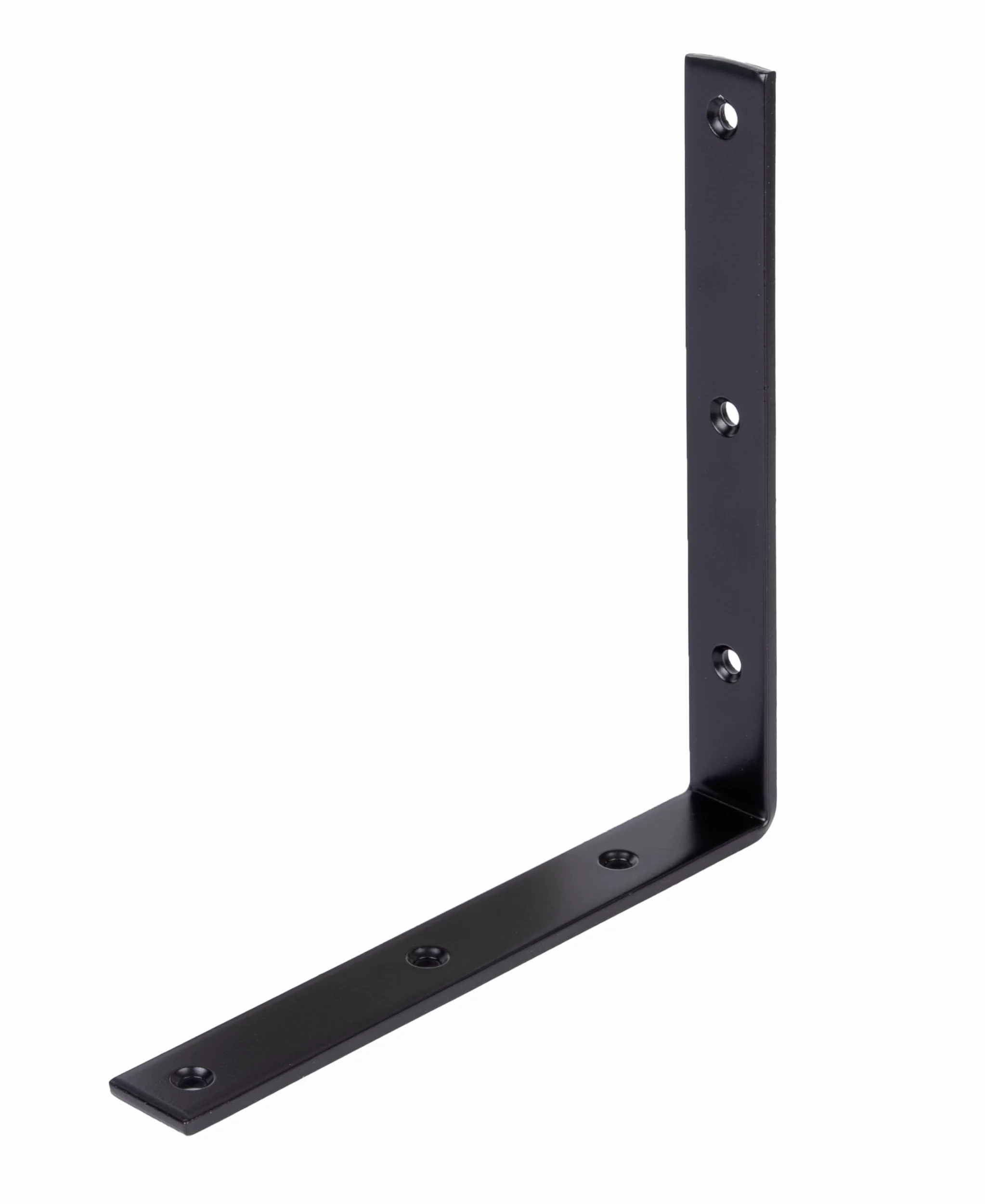 Alberts 329358 Angolo di apertura - nero - rivestito in plastica - 200 x 200 x 26 x 5 mm (Confezione da 6)