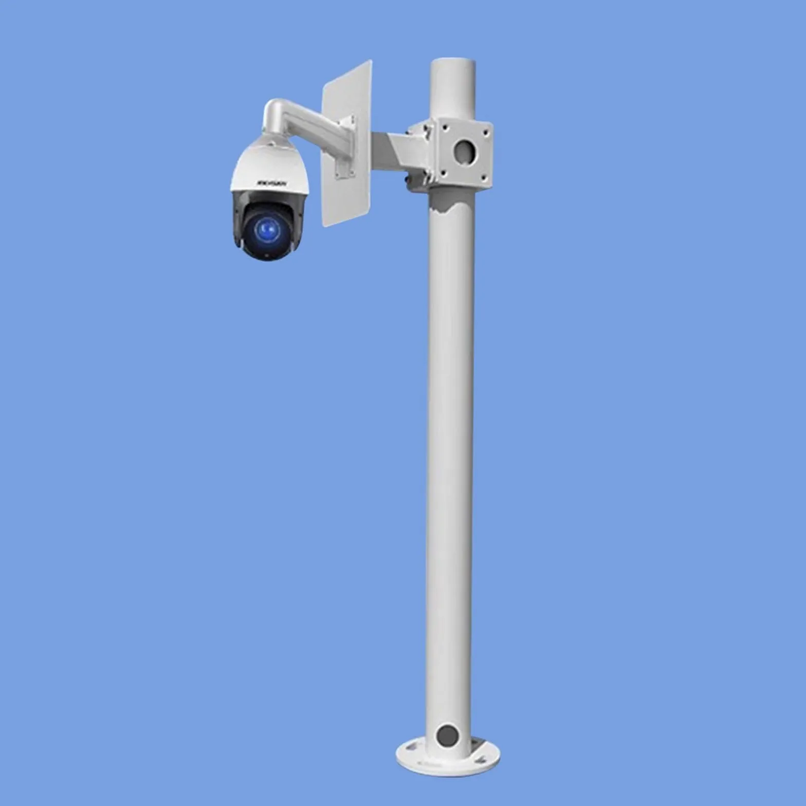 Generico Palo per Telecamera di Sicurezza, picchetto da Terra per Telecamera di Sicurezza, Staffa di Montaggio CCTV per Esterni Resistente, Asta di Estensione per sorveglianza Impermeabile (Stile A,