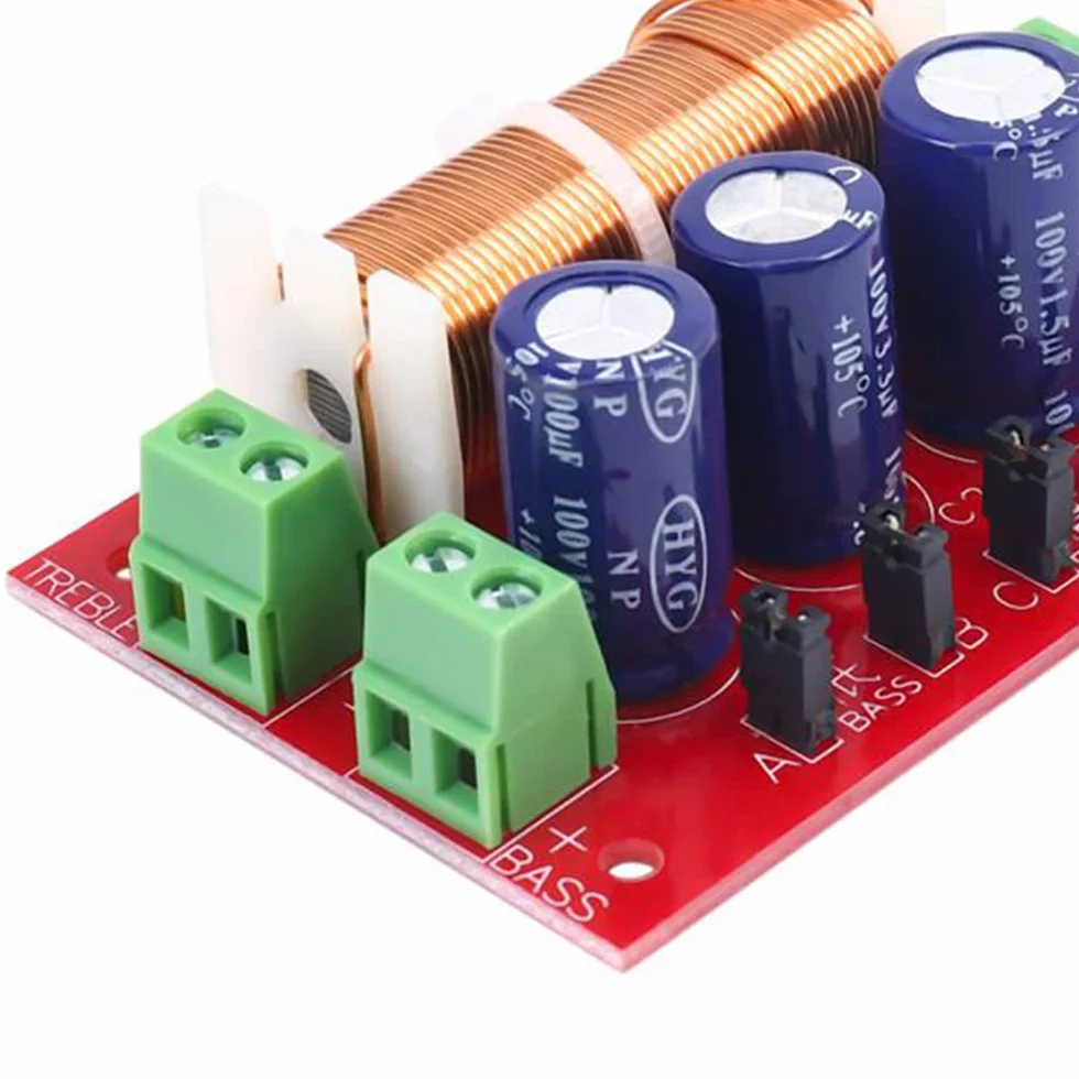 400 W, frequenza altoparlante morbida, 2 , alta bassa, 4-16 Ohm, divisore per altoparlanti