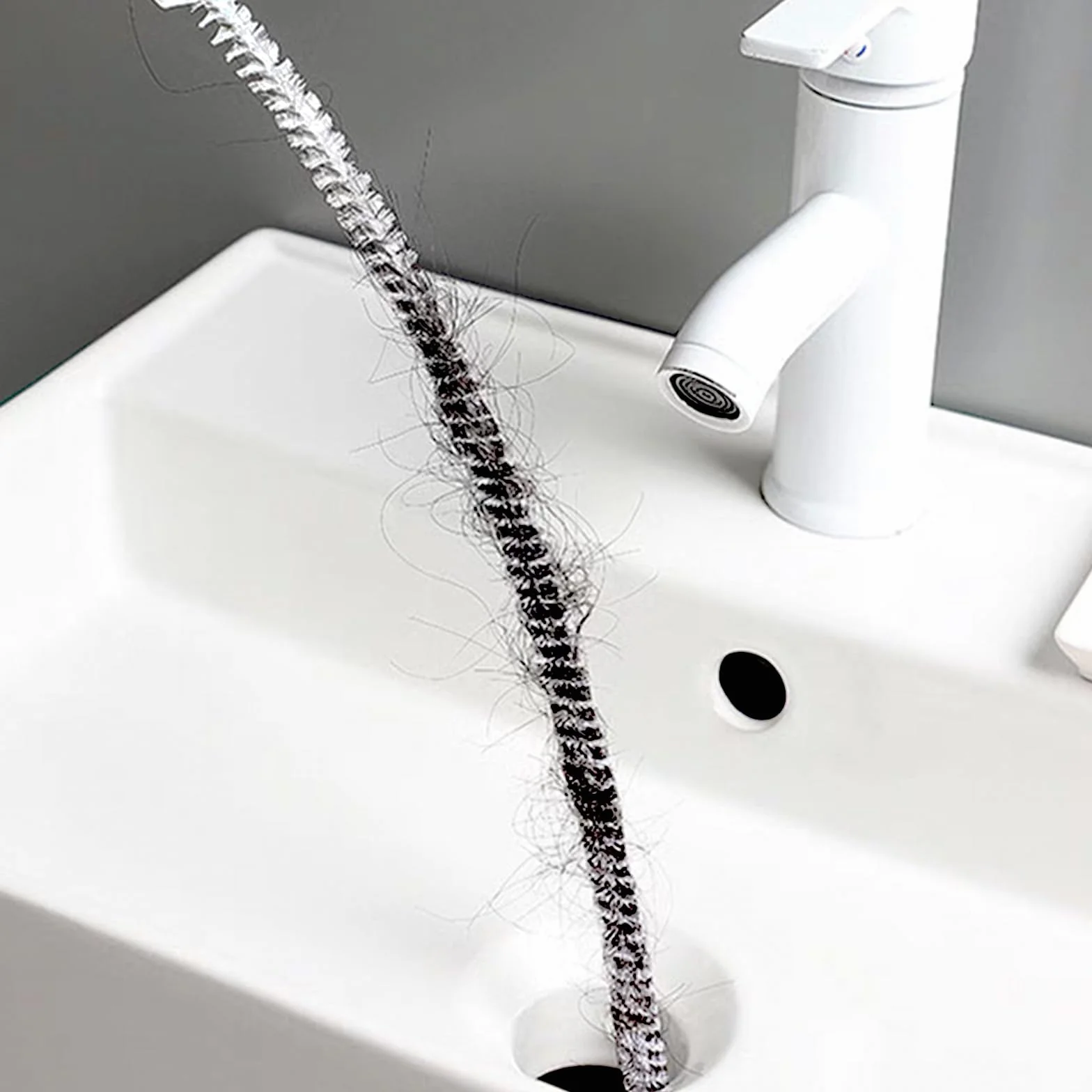 Zestaw 2 narzędzi do usuwania zatorów włosów, z pazurem, do zlewu, kuchni, łazienki, WC