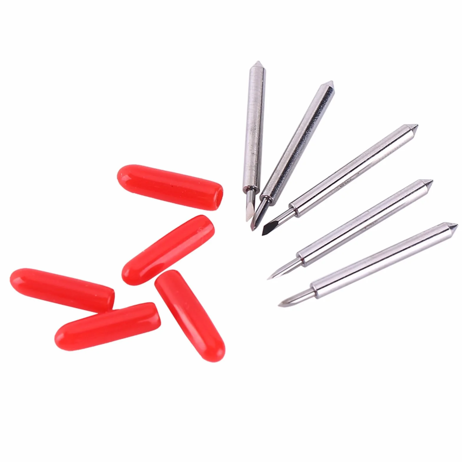 Summa Cutter Blades 15Pcs Utensile Taglio per Plotter in Acciaio Al Tungsteno 30-60 Gradi con Supporto